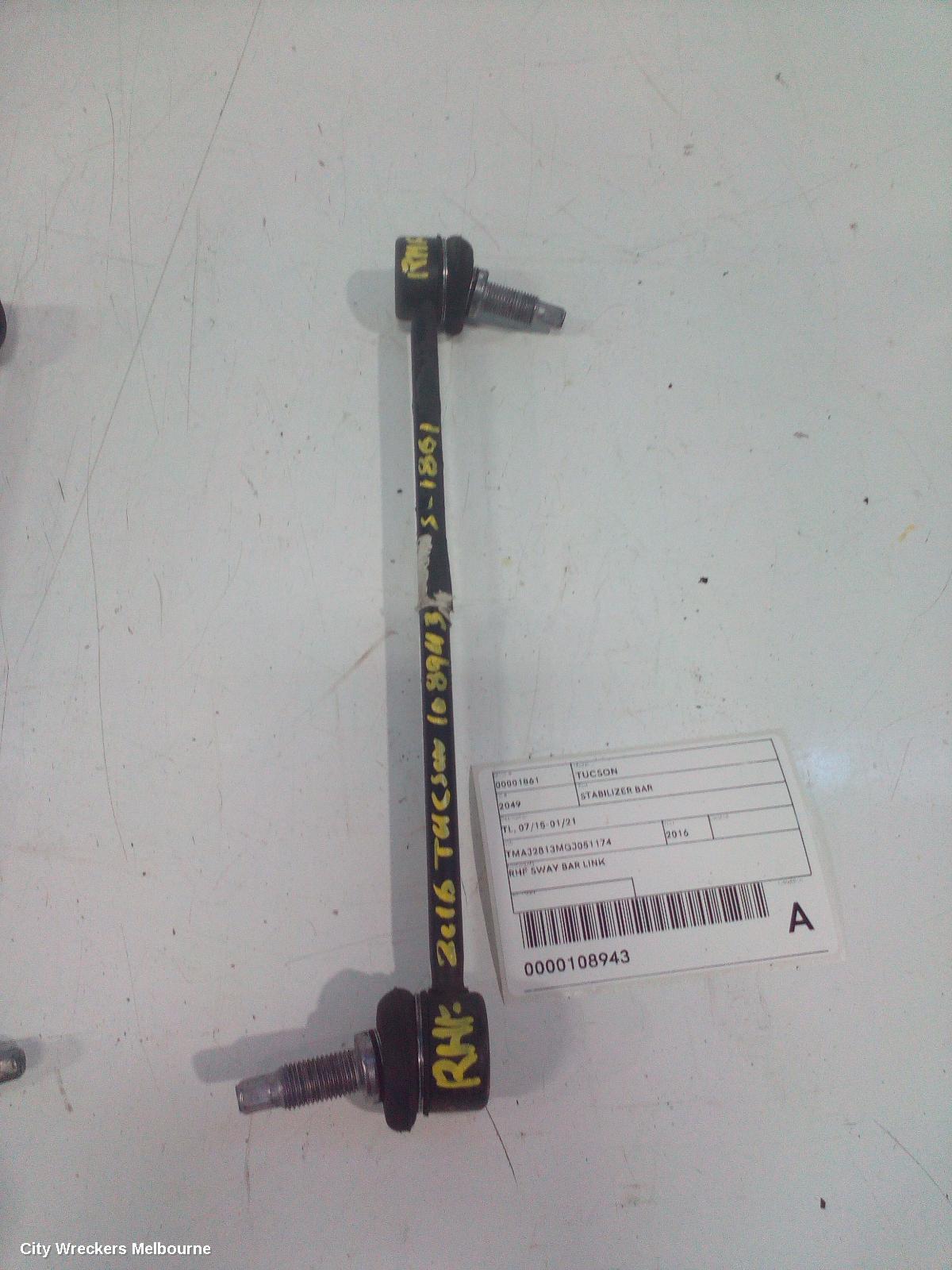 HYUNDAI TUCSON STABILISER BAR, TL, 06/2015 - 01/2021