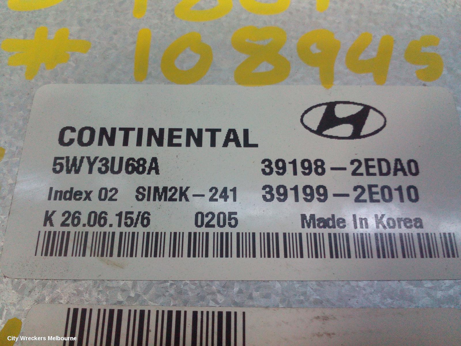 HYUNDAI TUCSON ECU, ENGINE ECU, 2.0, G4NA, PETROL, ECU ONLY, TL, 07/2015 - 04/2017 (AUS ONLY)