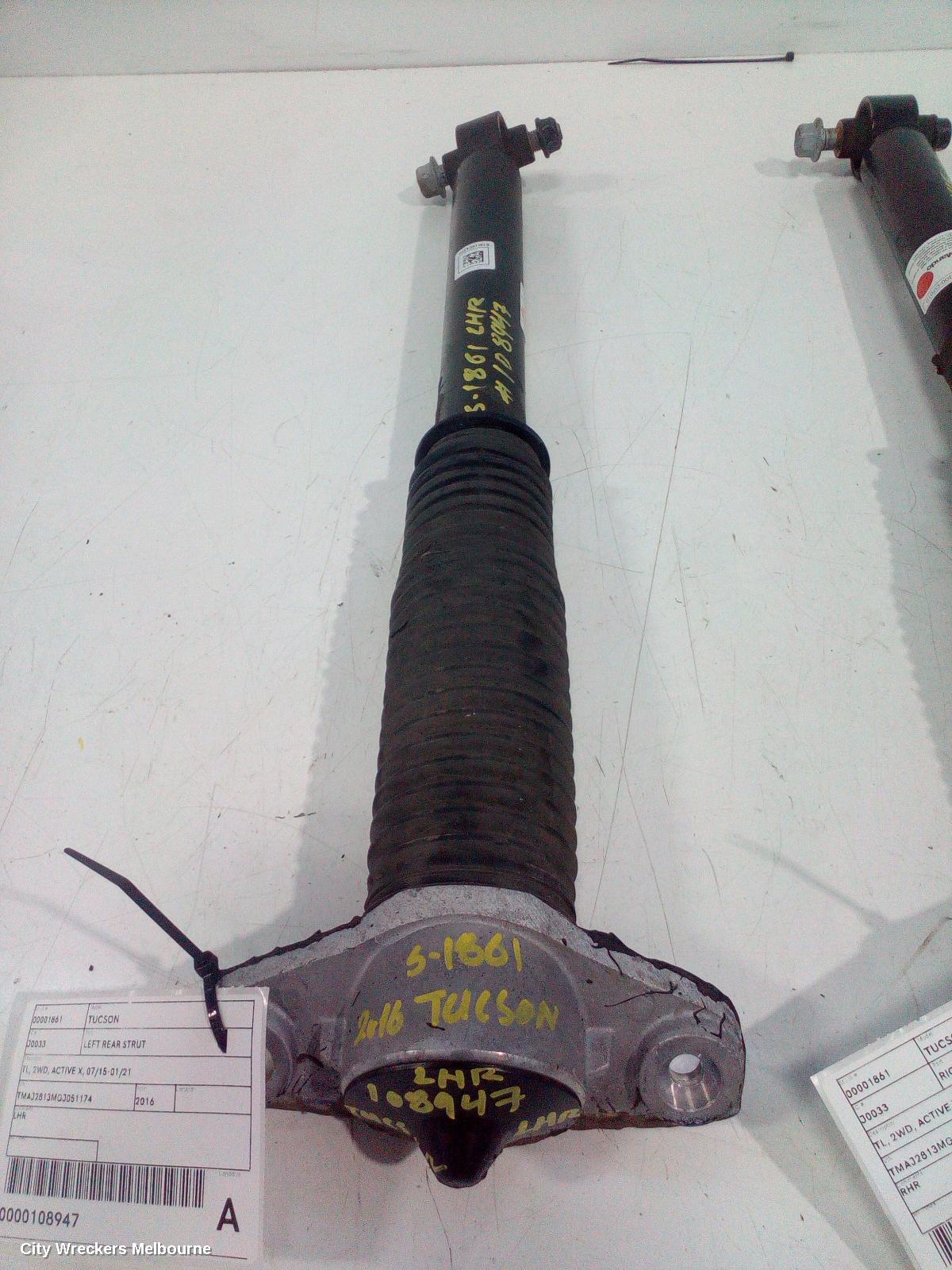 HYUNDAI TUCSON LEFT REAR STRUT, TL, 2WD, ACTIVE X, 07/2015 - 01/2021