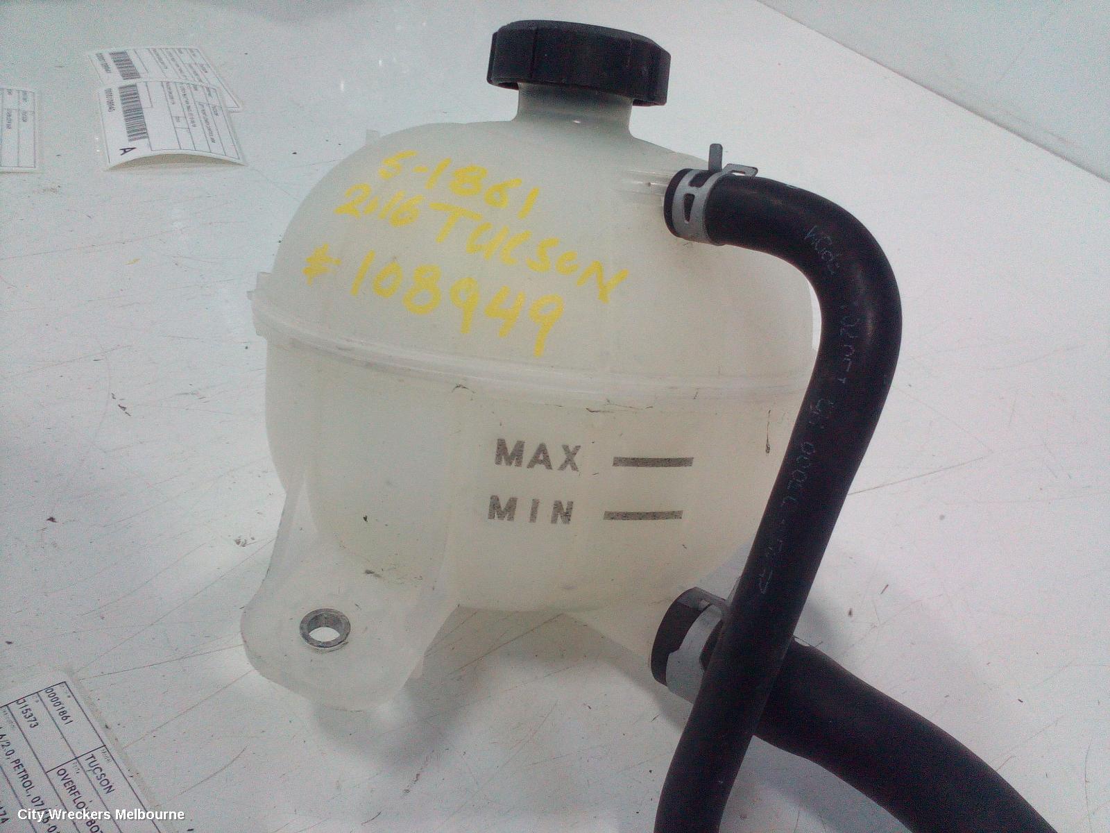 HYUNDAI TUCSON OVERFLOW BOTTLE, TL, 1.6/2.0, PETROL, 07/2015 - 01/2021