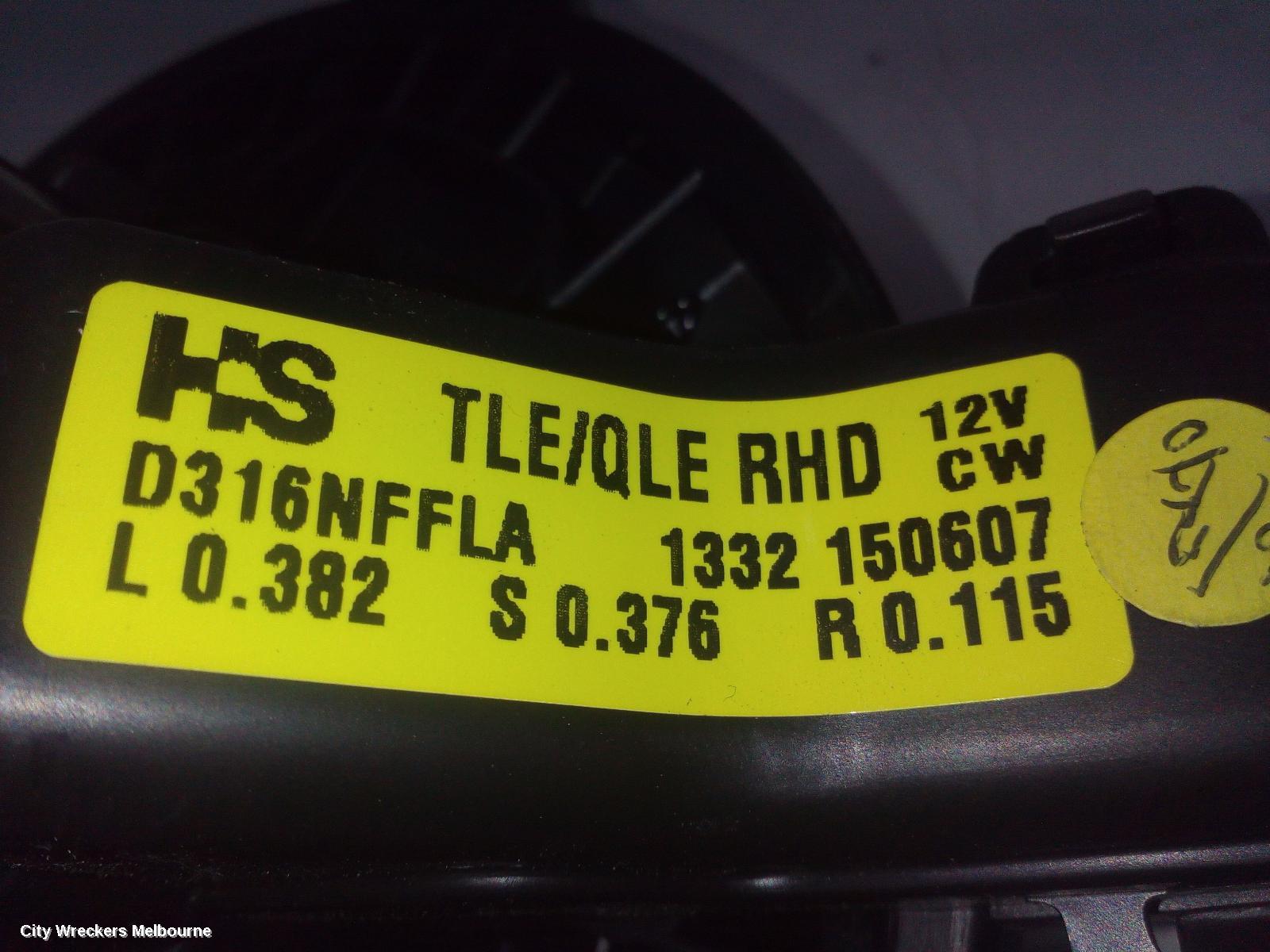 HYUNDAI TUCSON HEATER FAN MOTOR, TL, NON CLIMATE CONTROL TYPE, 07/2015 - 01/2021