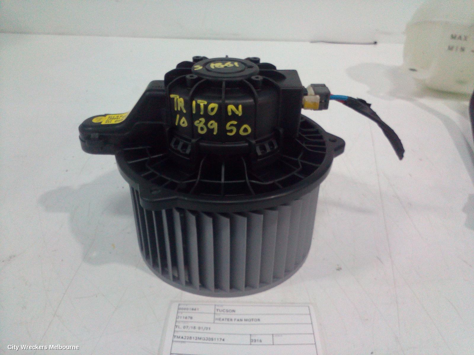 HYUNDAI TUCSON HEATER FAN MOTOR, TL, NON CLIMATE CONTROL TYPE, 07/2015 - 01/2021