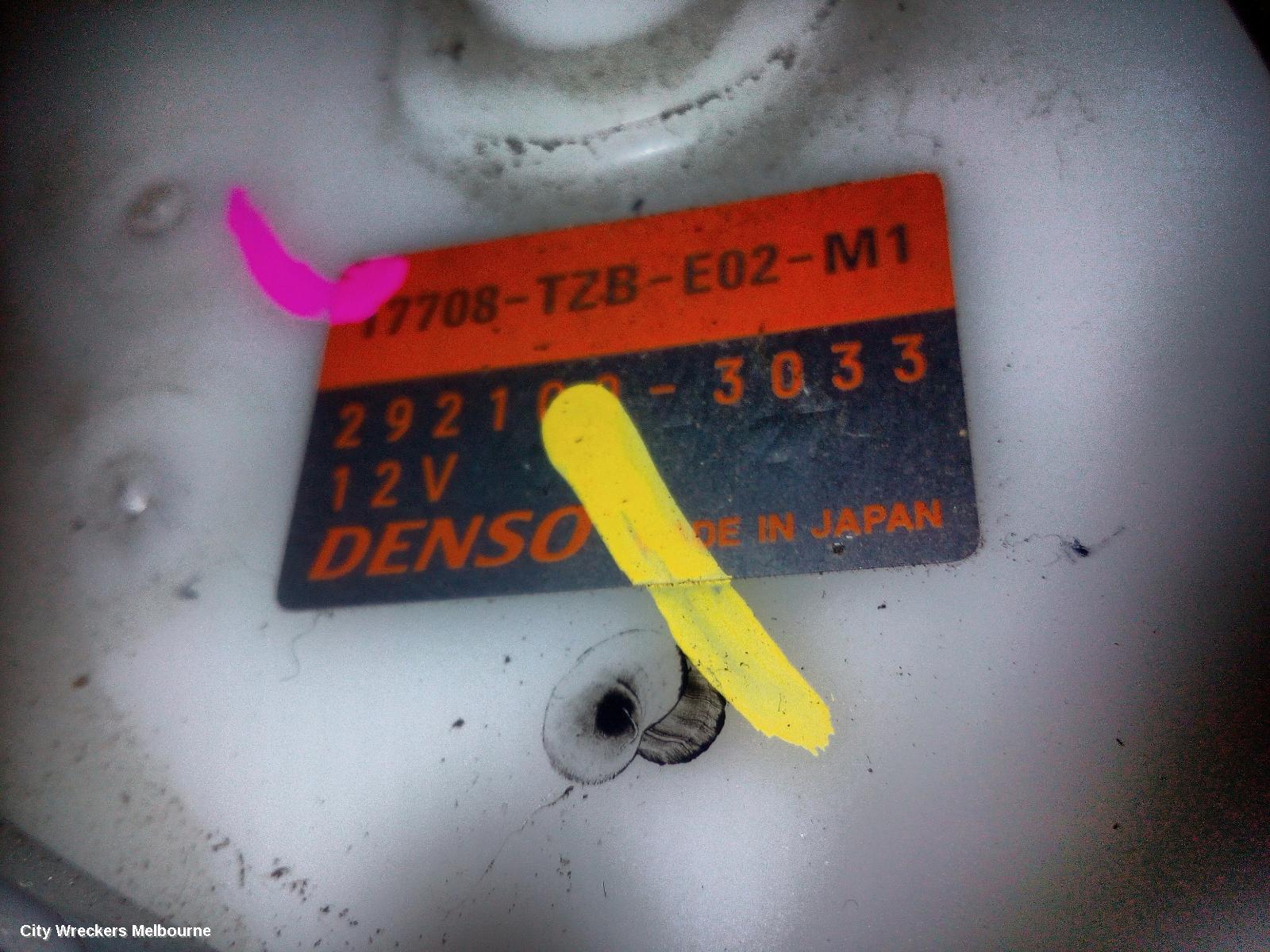 HONDA HRV FUEL PUMP, PETROL, 1.5, IN TANK (PUMP & SENDER), RV, 12/2021 ONWARDS