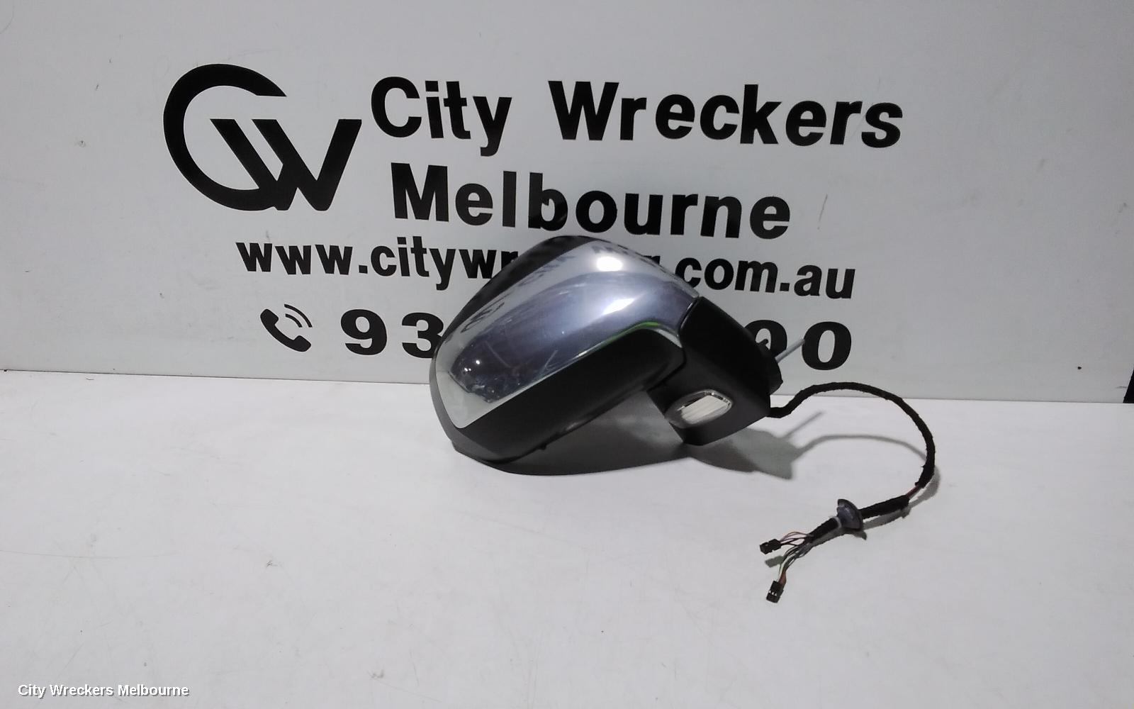 PEUGEOT 3008 RIGHT DOOR MIRROR, T8, POWER FOLDING, CHROME, 05/2010 - 10/2016