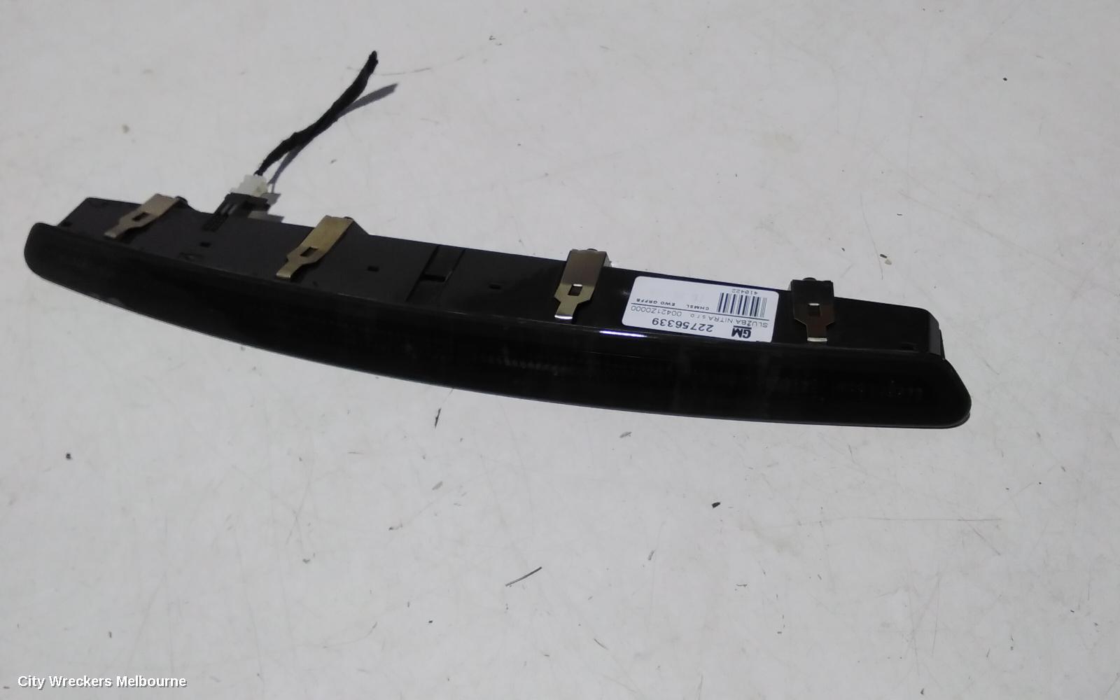 HOLDEN INSIGNIA REAR GARNISH, BOOTLID GARNISH (CENTRE), GA, 06/2015 - 01/2017