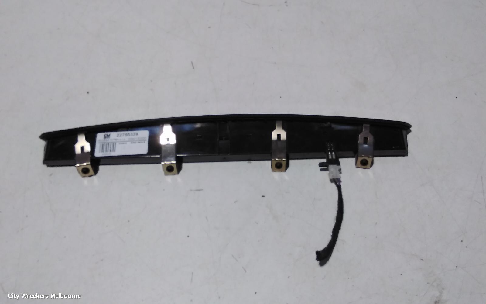 HOLDEN INSIGNIA REAR GARNISH, BOOTLID GARNISH (CENTRE), GA, 06/2015 - 01/2017