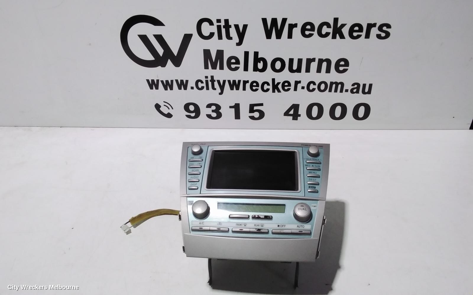 TOYOTA CAMRY RADIO/CD/DVD/SAT/TV, SAT NAV, ACV40, 06/2006 - 03/2009