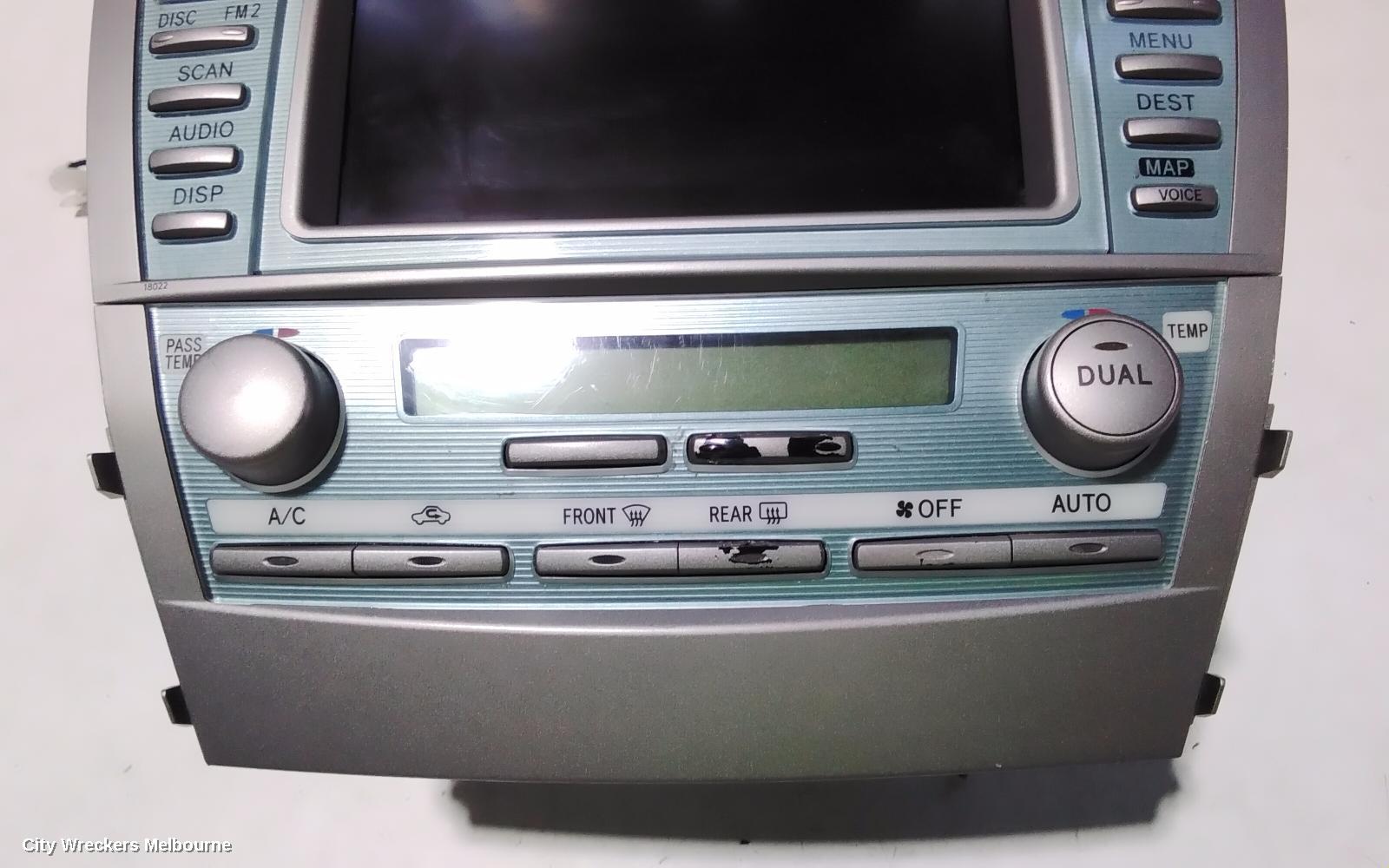 TOYOTA CAMRY RADIO/CD/DVD/SAT/TV, SAT NAV, ACV40, 06/2006 - 03/2009
