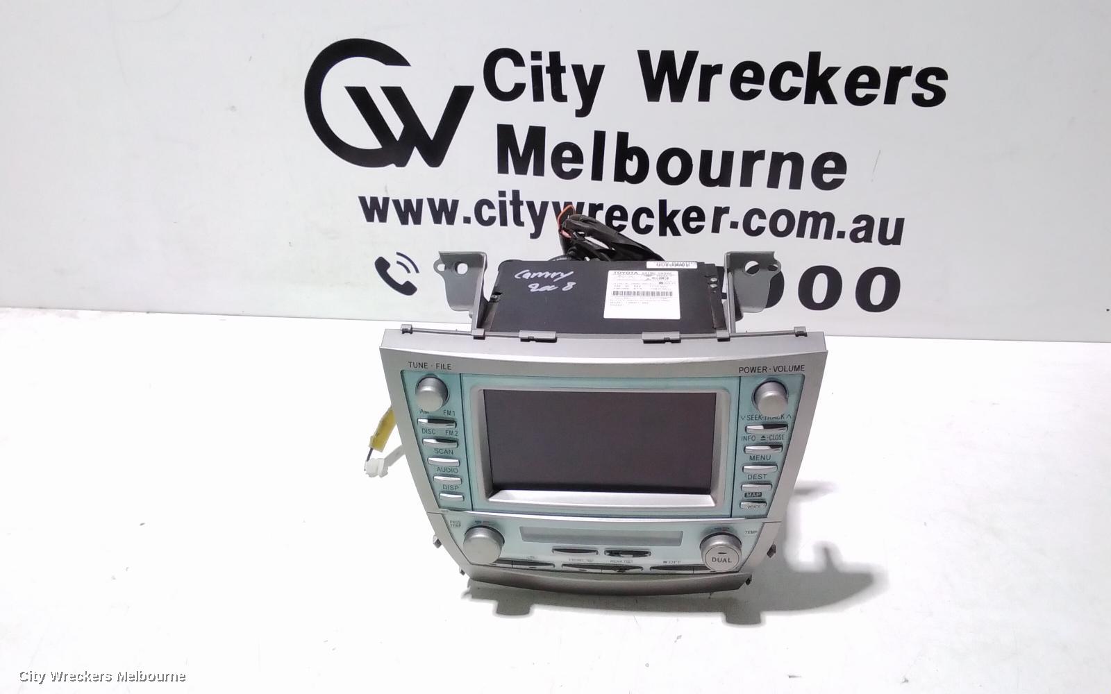 TOYOTA CAMRY RADIO/CD/DVD/SAT/TV, SAT NAV, ACV40, 06/2006 - 03/2009