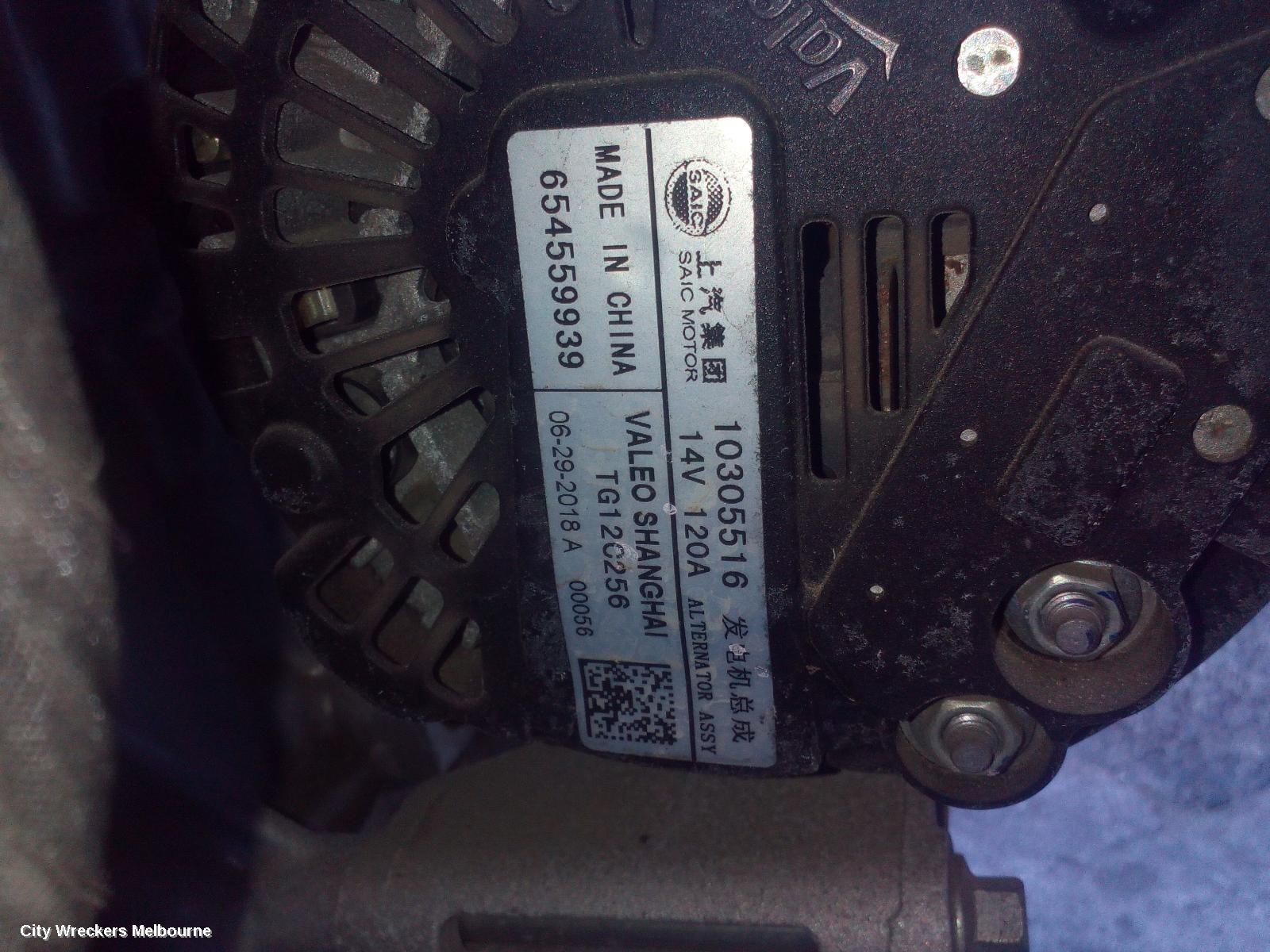 MG GS ALTERNATOR, PETROL, 1.5, SAS2, 09/2016 - 08/2019