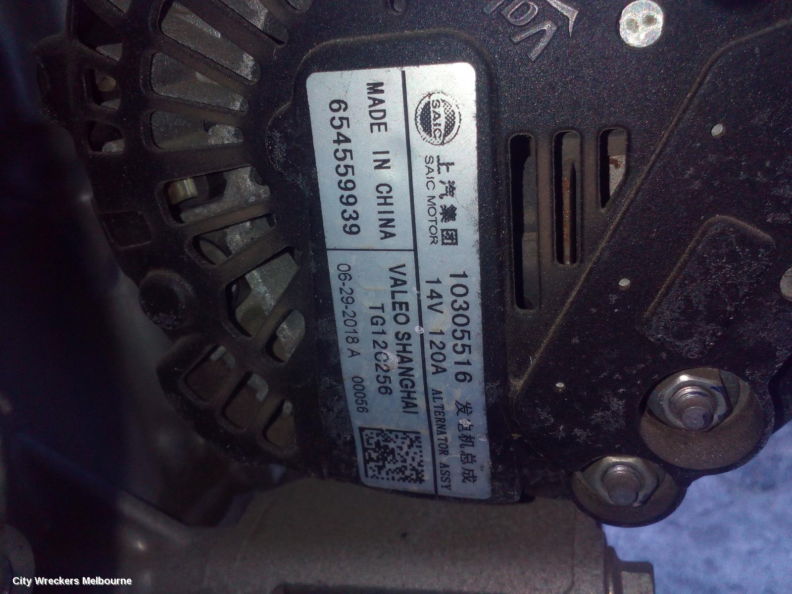 MG GS ALTERNATOR, PETROL, 1.5, SAS2, 09/2016 - 08/2019