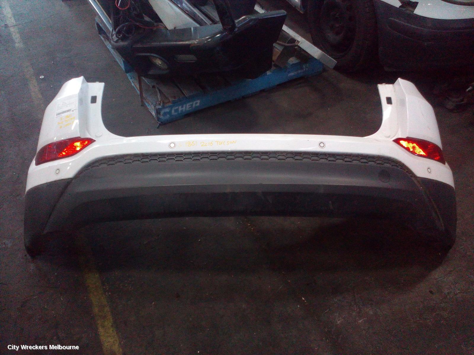 HYUNDAI TUCSON REAR BUMPER, BUMPER BAR (2 PIECE), TL, ACTIVE/ELITE, CZECH BUILT (VIN TMAJ), 06/2015 - 06/2018