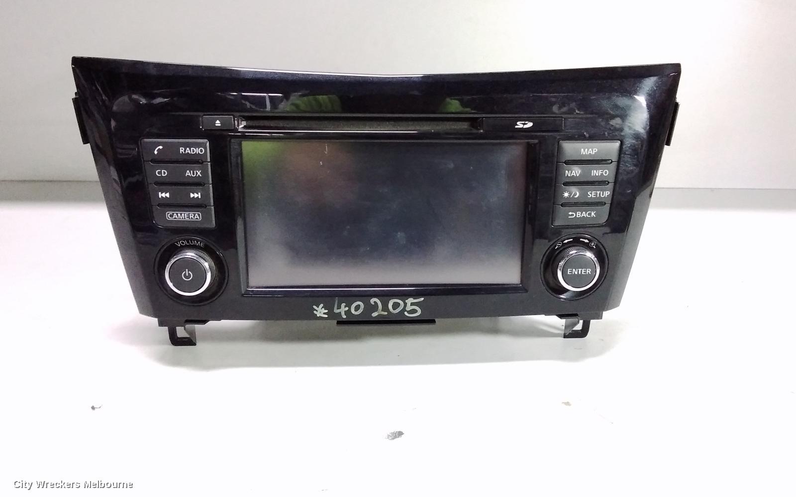 NISSAN XTRAIL RADIO/CD/DVD/SAT/TV, CD/MP3/NAVIGATION UNIT, T32, 03/2014 ONWARDS