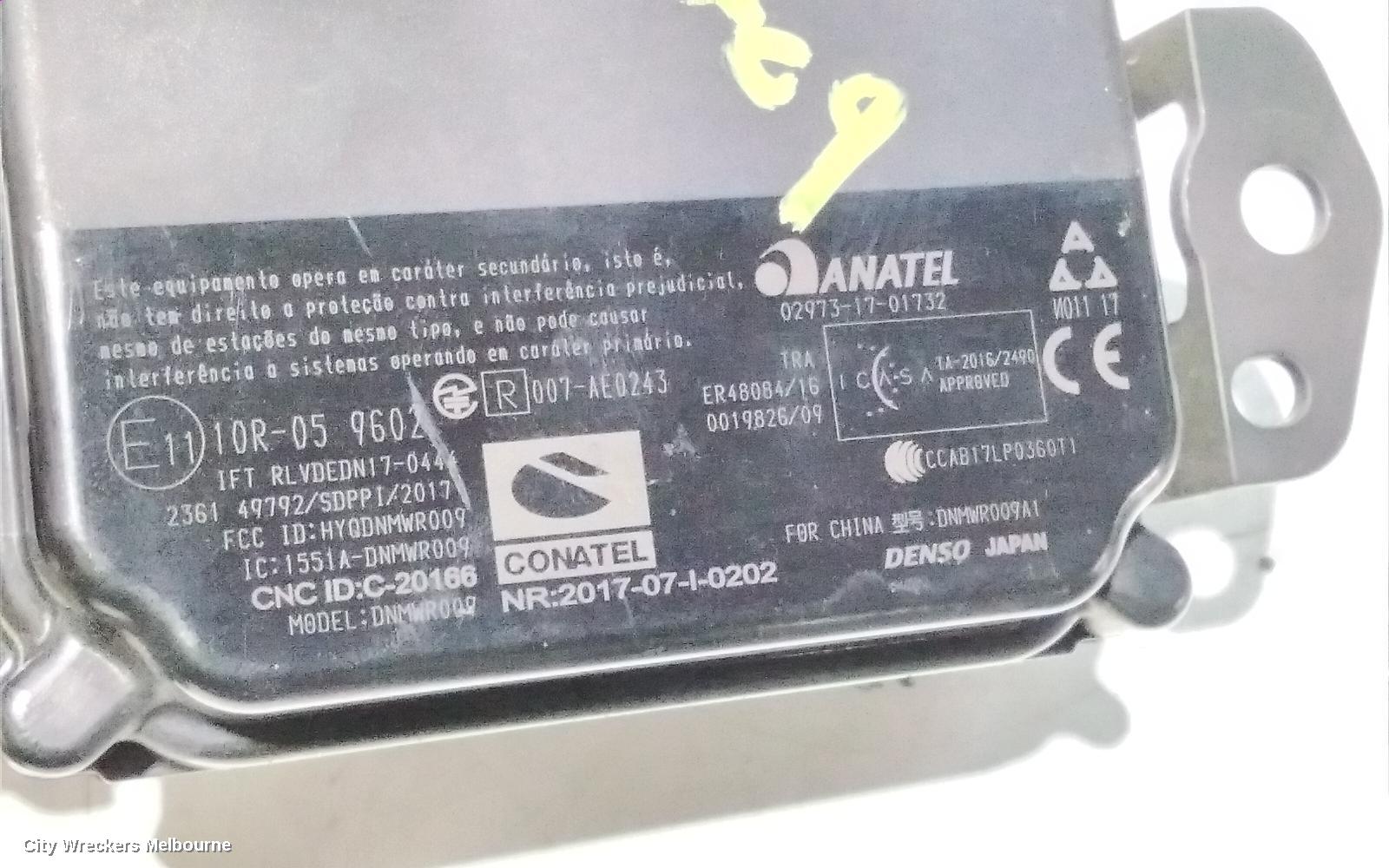 TOYOTA HIACE, 300 SERIES, 02/2019 ONWARDS, RADAR DISTANCE SENSOR: 109048