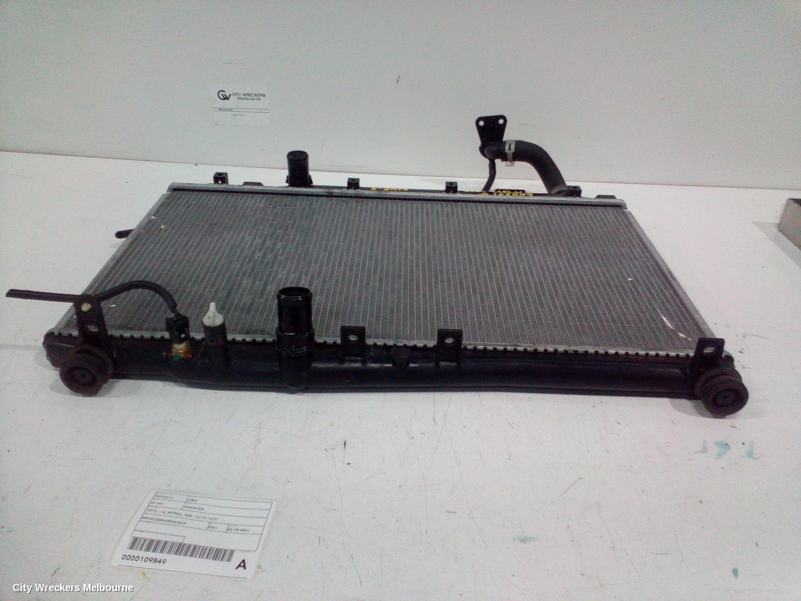 HONDA HRV RADIATOR, AUTO, 1.8, PETROL, RU5, 12/2014 - 10/2021