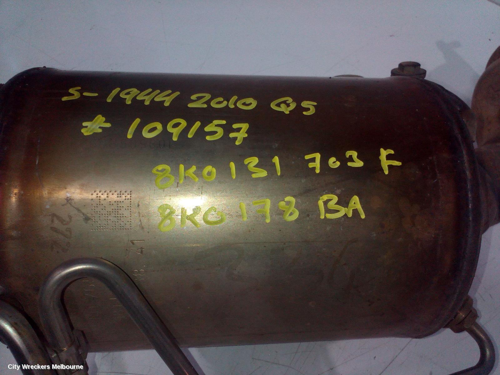 AUDI Q5 PARTICULATE FILTER/DPF, DIESEL, 2.0, CAHA CODE, 8R, 03/2009 - 10/2012