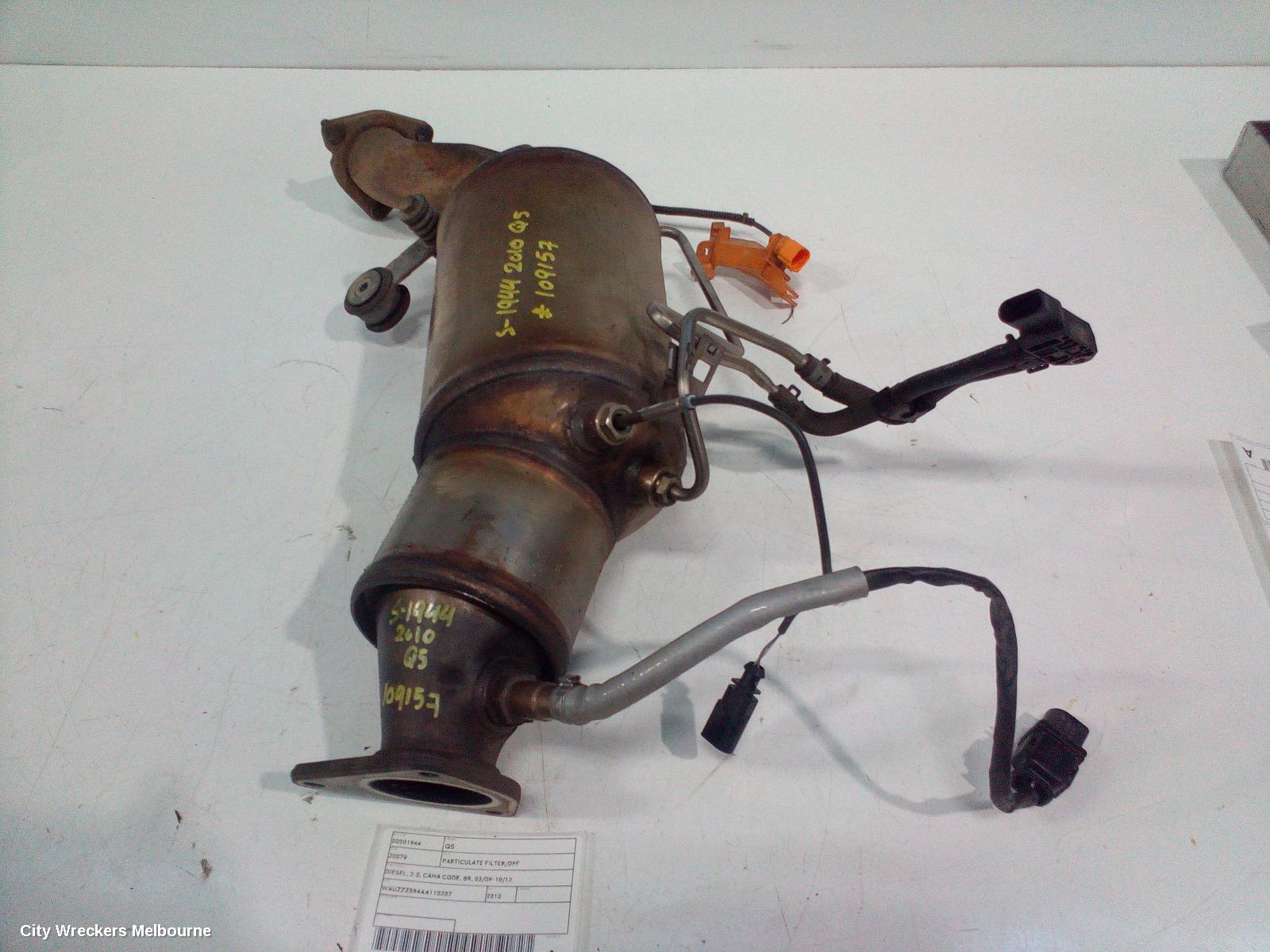 AUDI Q5 PARTICULATE FILTER/DPF, DIESEL, 2.0, CAHA CODE, 8R, 03/2009 - 10/2012