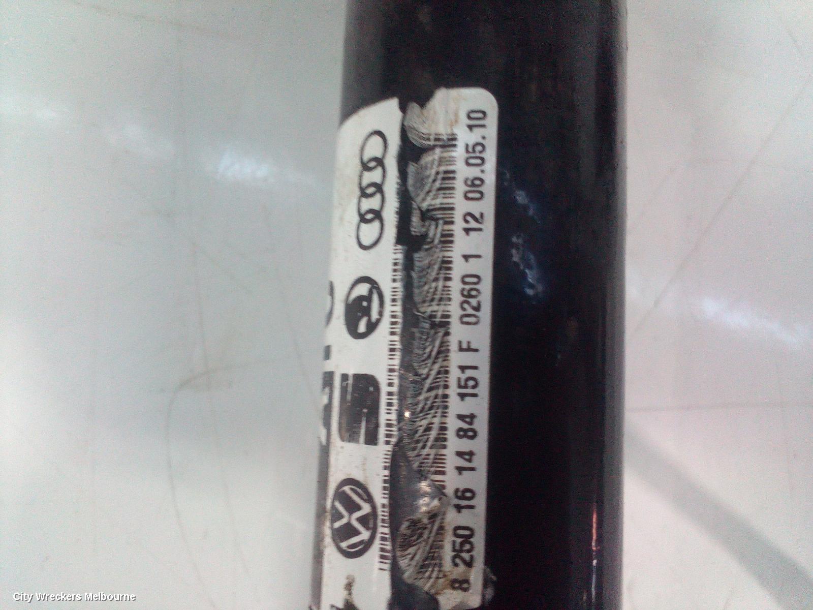 AUDI Q5 LEFT DRIVESHAFT, FRONT, 2.0, DIESEL, 8R, 03/2009 - 10/2012