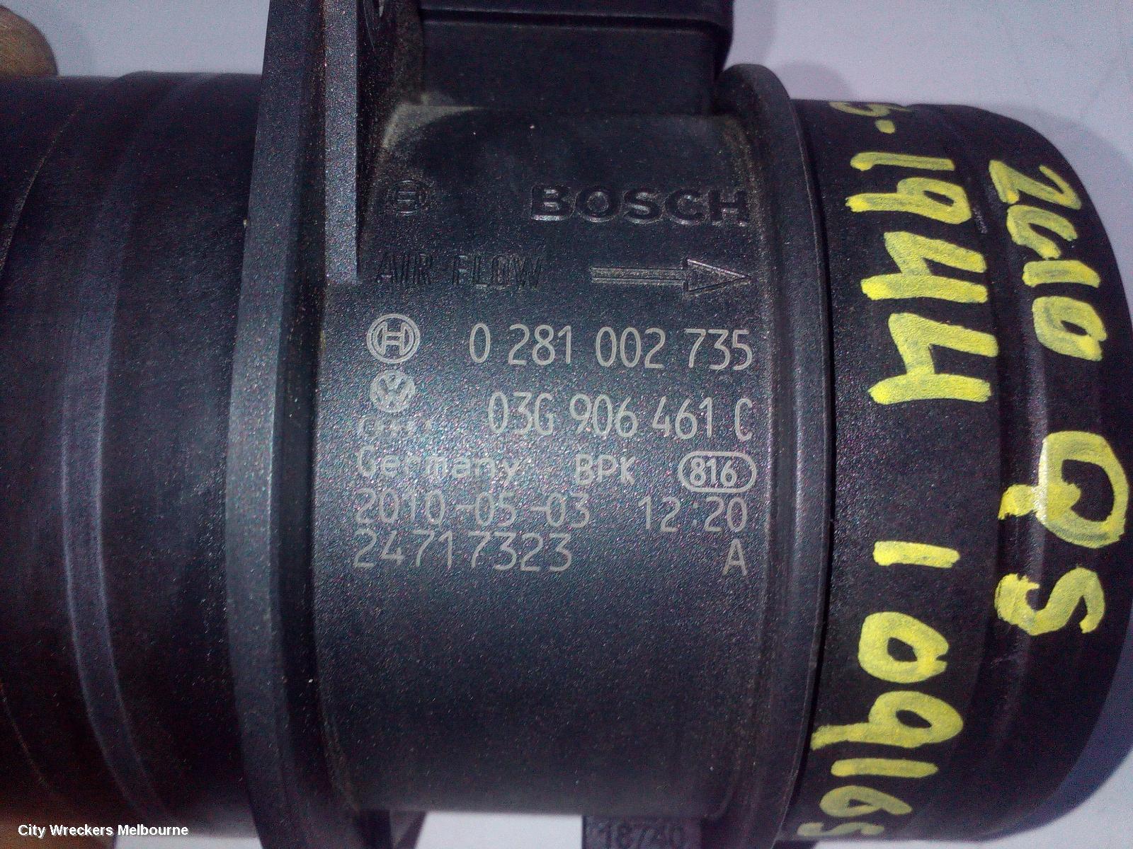 AUDI Q5 AIR FLOW METER, 2.0, DIESEL, CAHA CODE, 8R, 03/2009 - 10/2012