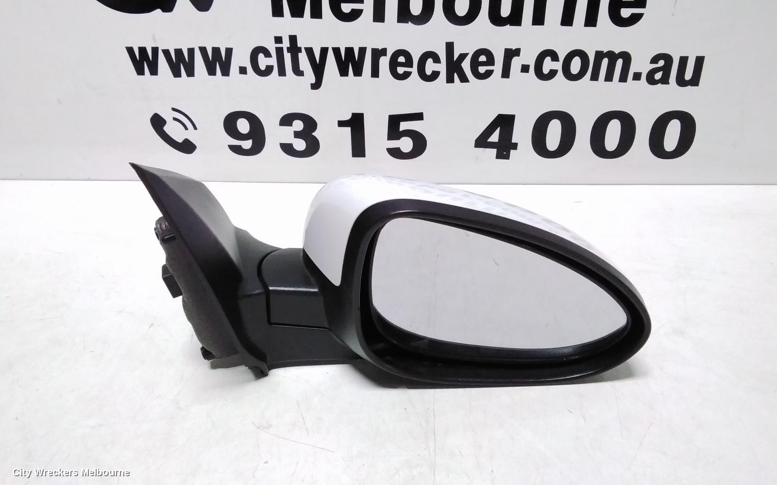 HOLDEN BARINA RIGHT DOOR MIRROR, TM, COLOUR CODED, 09/2011 - 12/2018