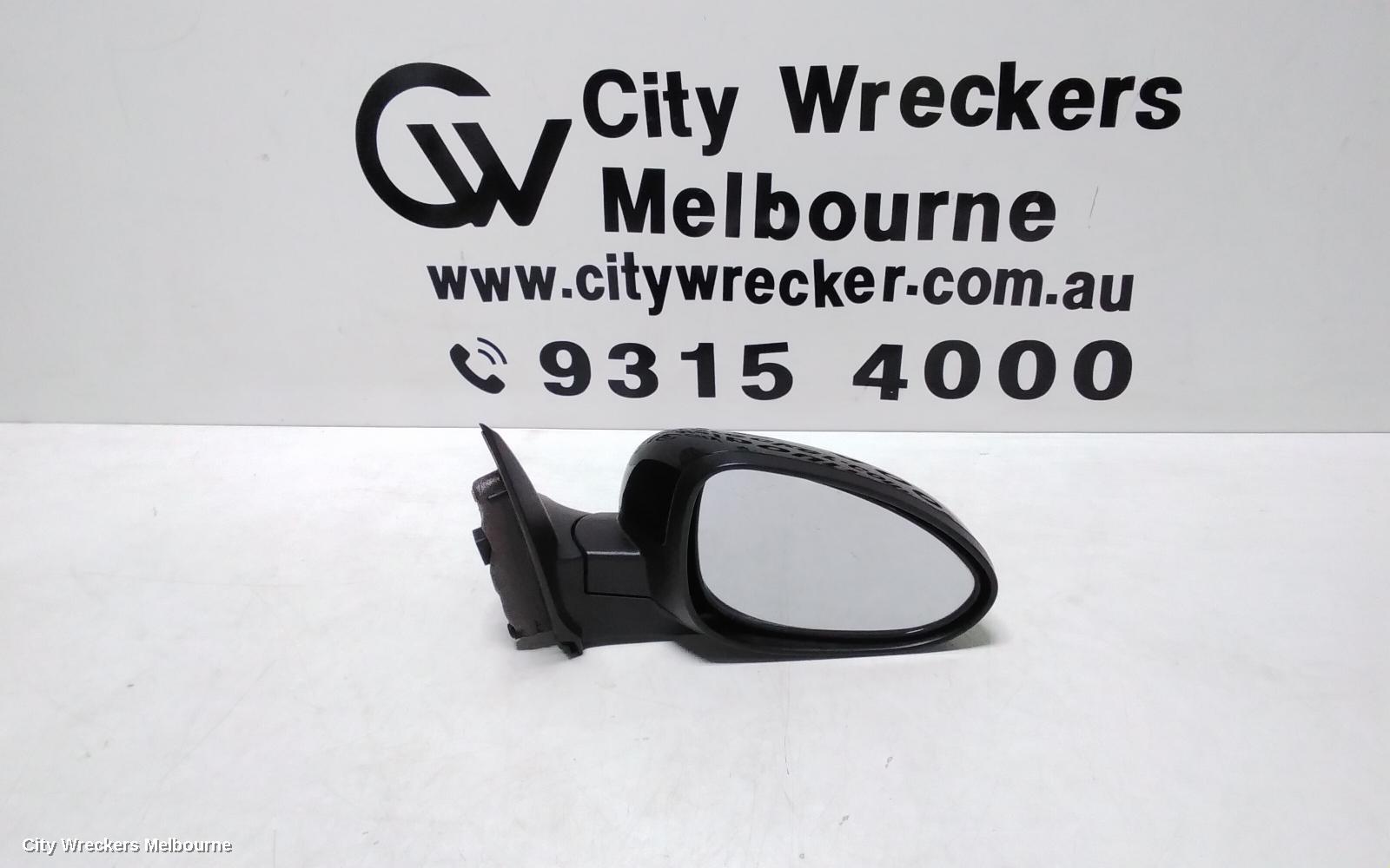 HOLDEN BARINA RIGHT DOOR MIRROR, TM, COLOUR CODED, 09/2011 - 12/2018
