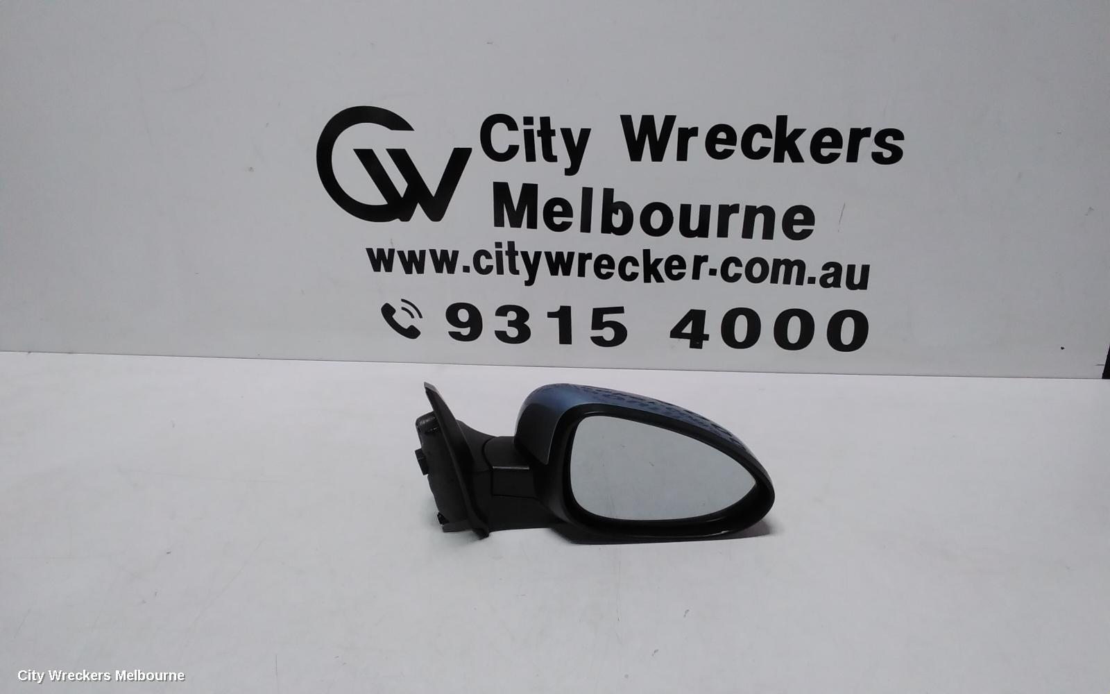 HOLDEN BARINA RIGHT DOOR MIRROR, TM, COLOUR CODED, 09/2011 - 12/2018