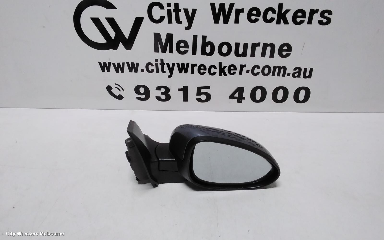 HOLDEN BARINA RIGHT DOOR MIRROR, TM, COLOUR CODED, 09/2011 - 12/2018