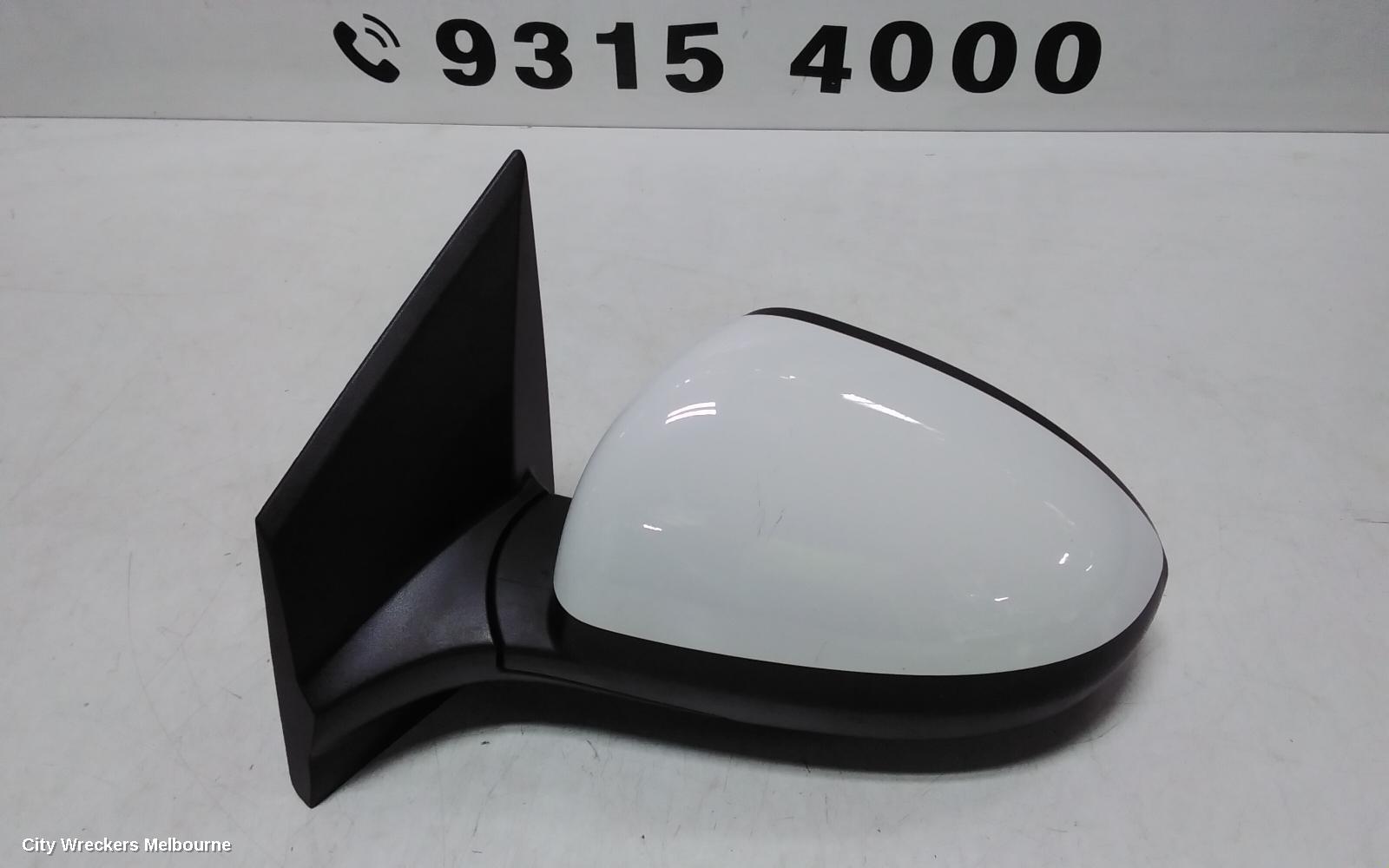 HOLDEN BARINA LEFT DOOR MIRROR, TM, COLOUR CODED, 09/2011 - 12/2018