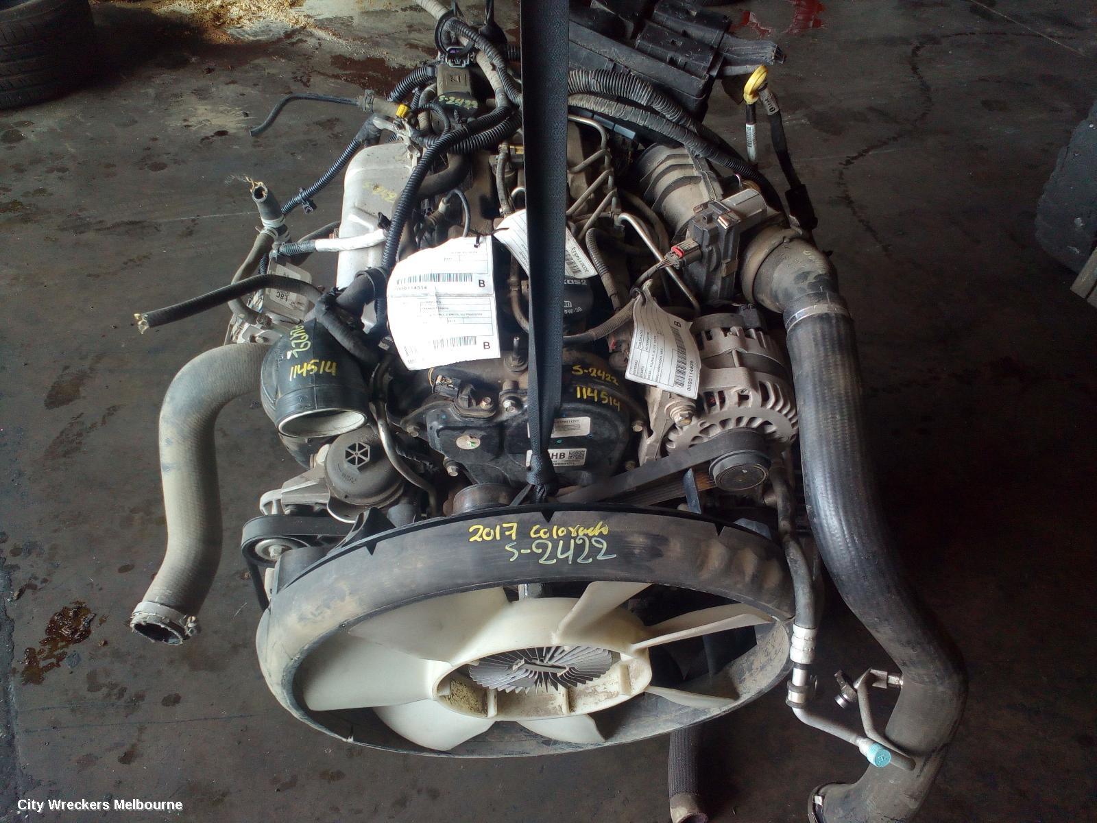 HOLDEN COLORADO ENGINE, DIESEL, 2.8, LWN, TURBO, EURO 5, AUTO T/M, RG, 07/2016 - 12/2020
