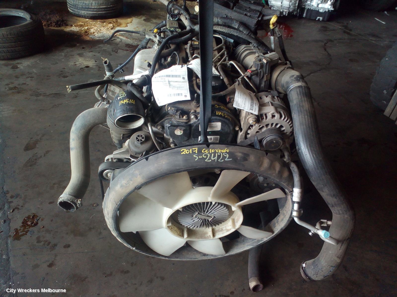 HOLDEN COLORADO ENGINE, DIESEL, 2.8, LWN, TURBO, EURO 5, AUTO T/M, RG, 07/2016 - 12/2020
