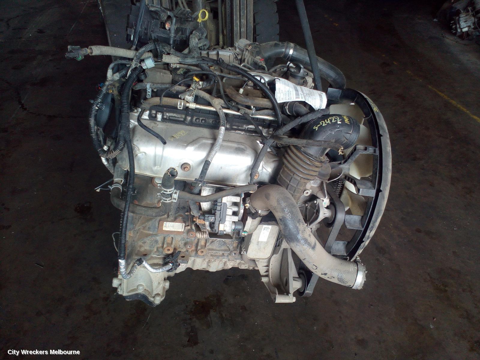 HOLDEN COLORADO ENGINE, DIESEL, 2.8, LWN, TURBO, EURO 5, AUTO T/M, RG, 07/2016 - 12/2020