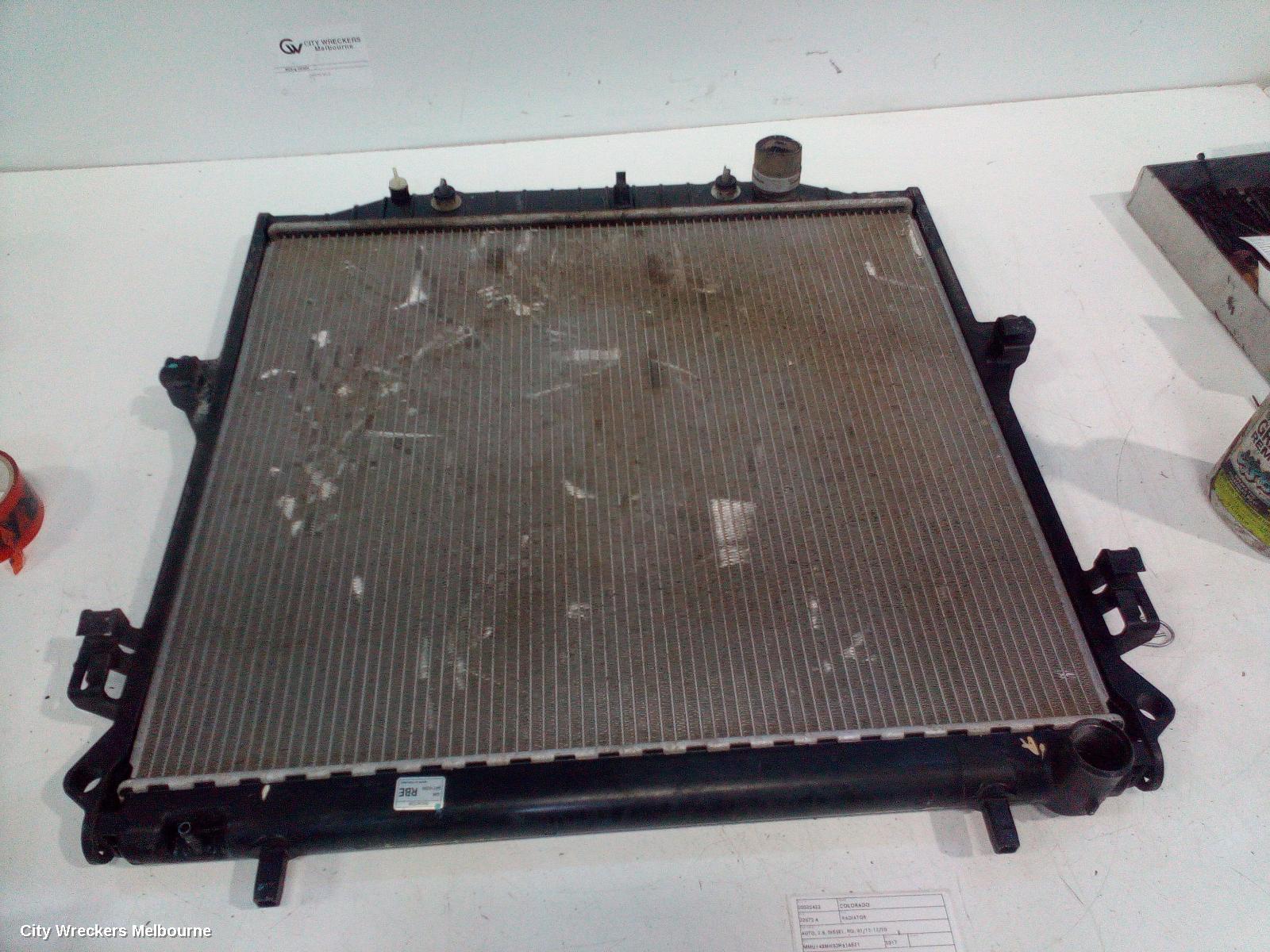 HOLDEN COLORADO RADIATOR, AUTO, 2.8, DIESEL, RG, 01/2012 - 12/2020