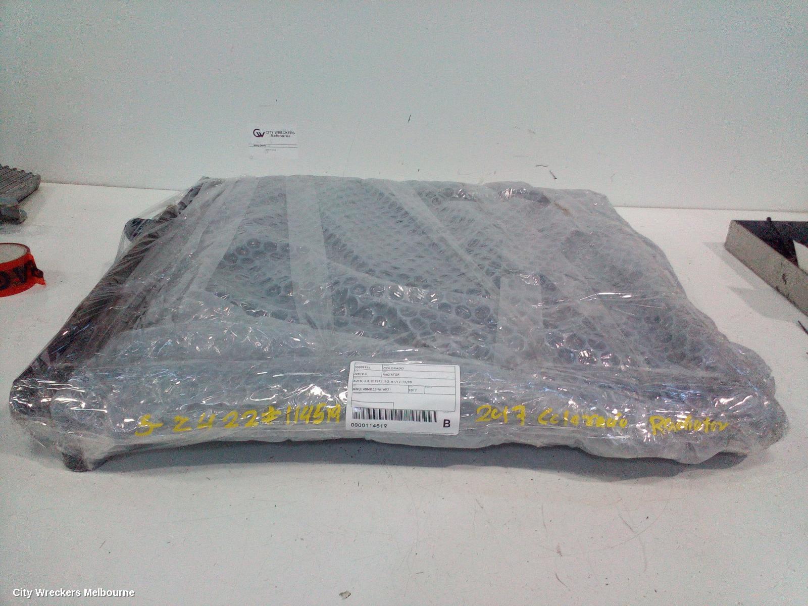 HOLDEN COLORADO RADIATOR, AUTO, 2.8, DIESEL, RG, 01/2012 - 12/2020