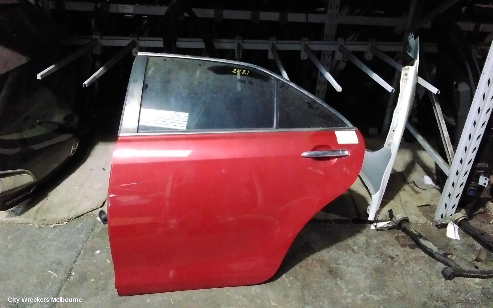 TOYOTA CAMRY LEFT REAR DOOR/SLIDING, ACV40/AHV40, NON MOULD TYPE, 06/2006 - 11/2011