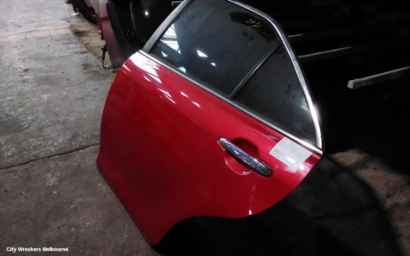 TOYOTA CAMRY LEFT REAR DOOR/SLIDING, ACV40/AHV40, NON MOULD TYPE, 06/2006 - 11/2011