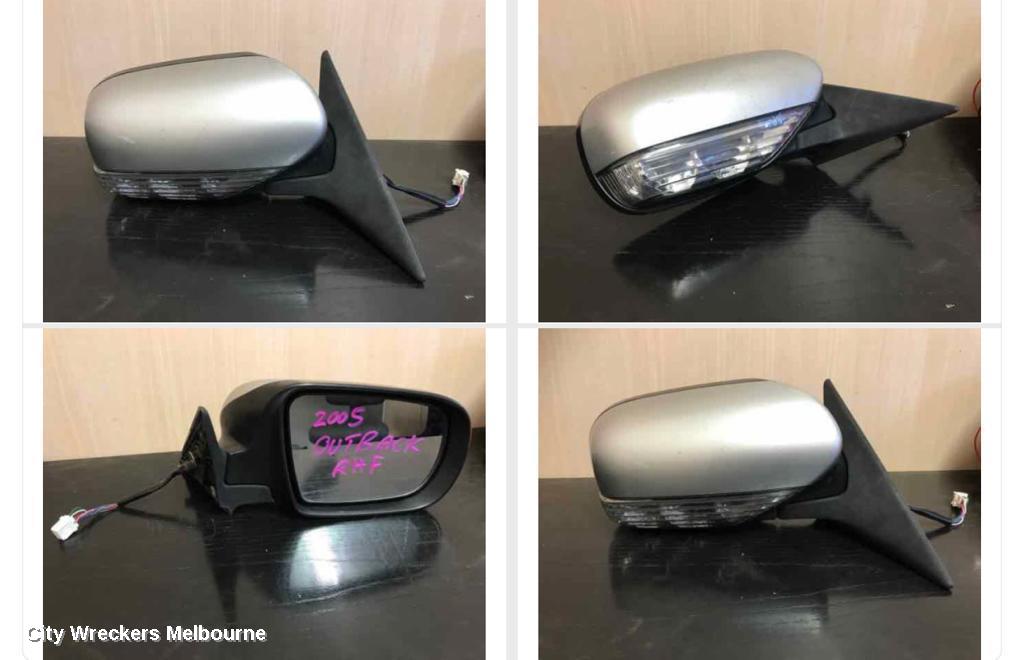 SUBARU OUTBACK RIGHT DOOR MIRROR, 4TH GEN, 6 WIRE TYPE, 09/2003 - 09/2006