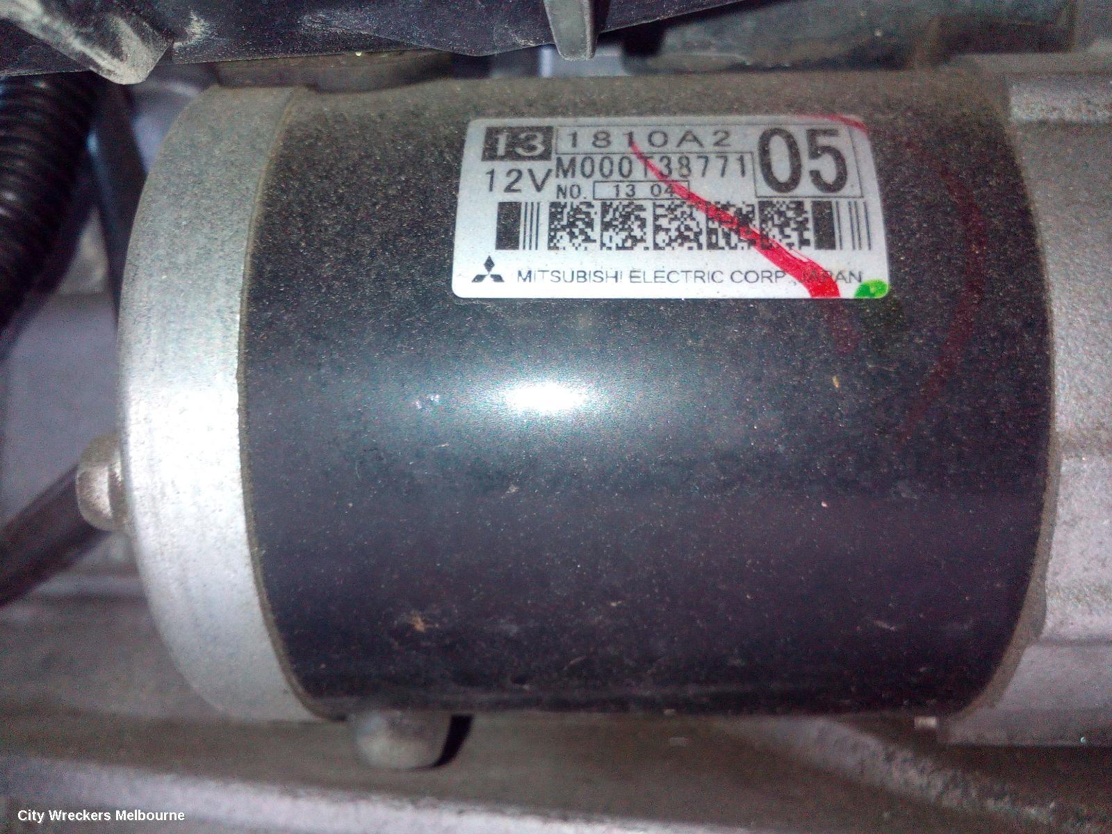 MITSUBISHI ASX STARTER, PETROL, 2.0/2.4, 1.3KW MITSUBISHI M000T38771, XA-XD, 05/2010 ONWARDS