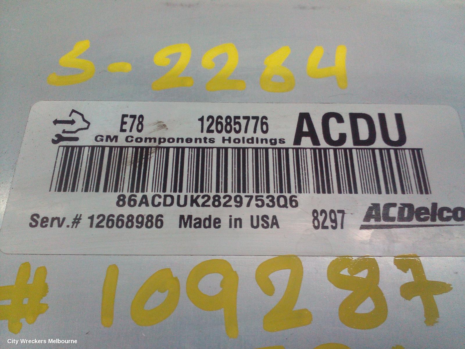HOLDEN TRAX ECU, ENGINE ECU, 1.4, PETROL, TURBO, ECU ONLY, TJ SERIES, 08/2014 - 12/2020