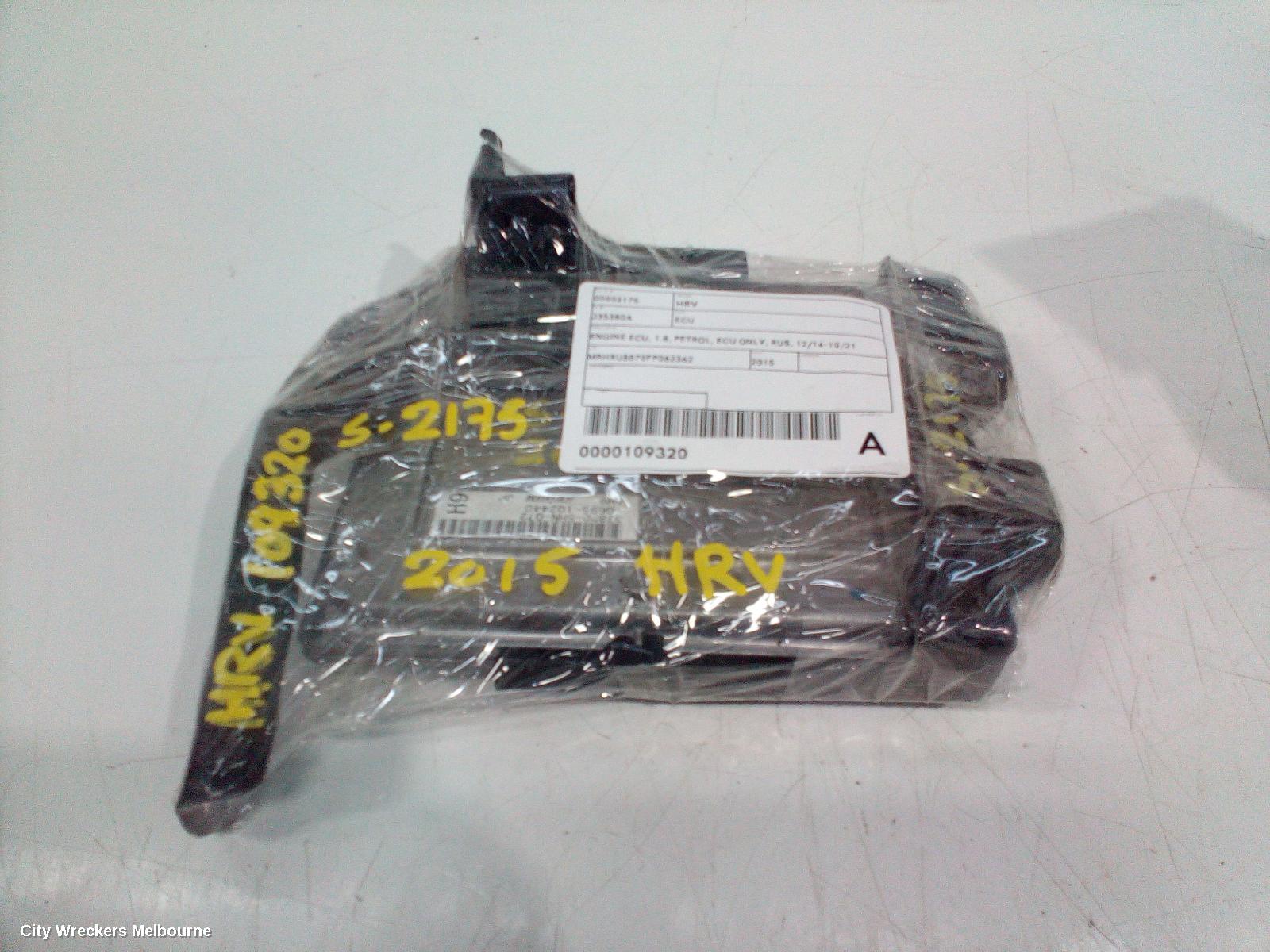 HONDA HRV ECU, ENGINE ECU, 1.8, PETROL, ECU ONLY, RU5, 12/2014 - 10/2021