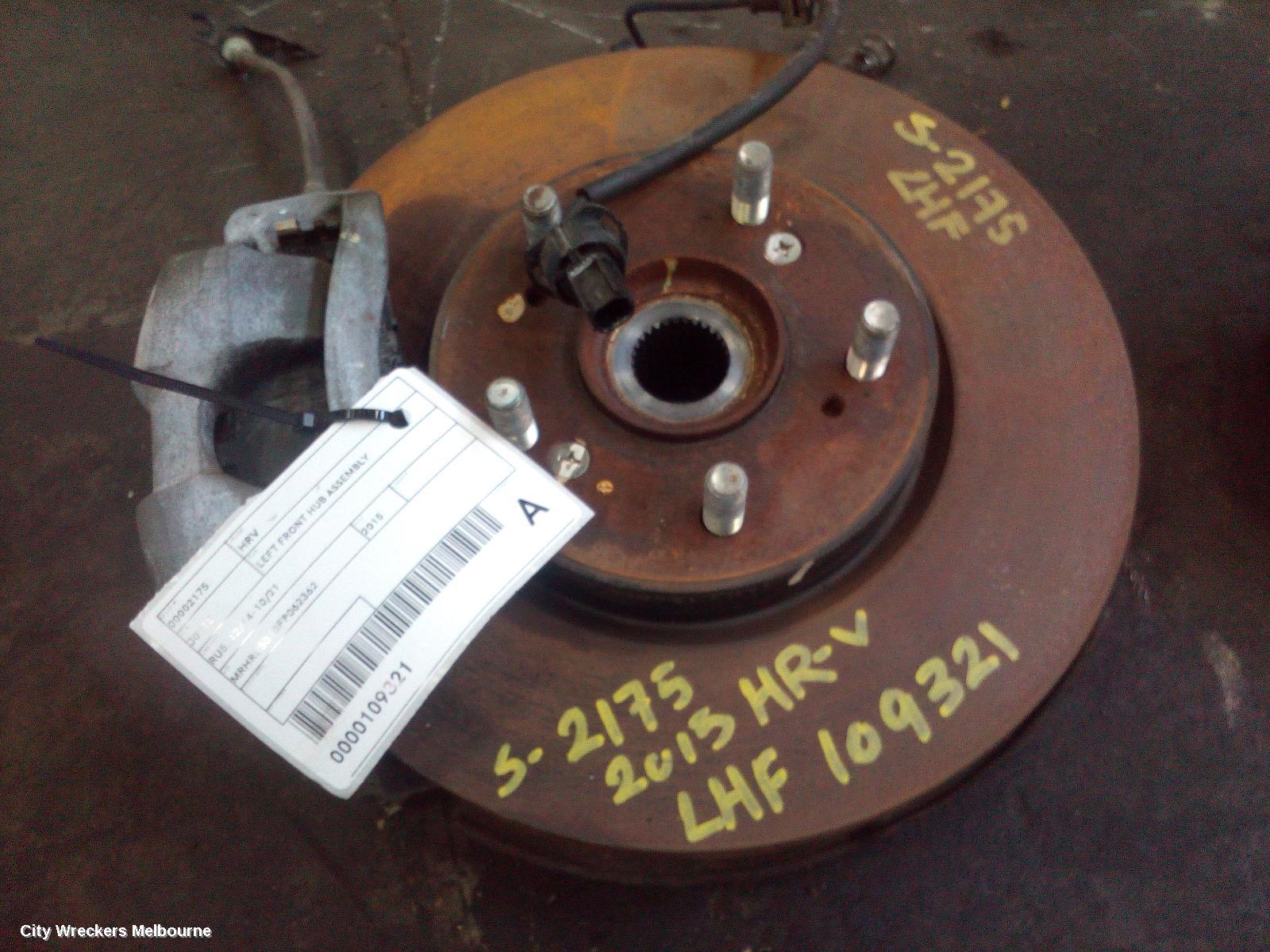 HONDA HRV LEFT FRONT HUB ASSEMBLY, RU, 12/2014 - 10/2021