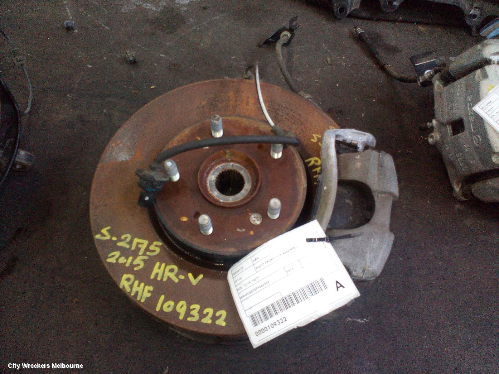 HONDA HRV RIGHT FRONT HUB ASSEMBLY, RU, 12/2014 - 10/2021