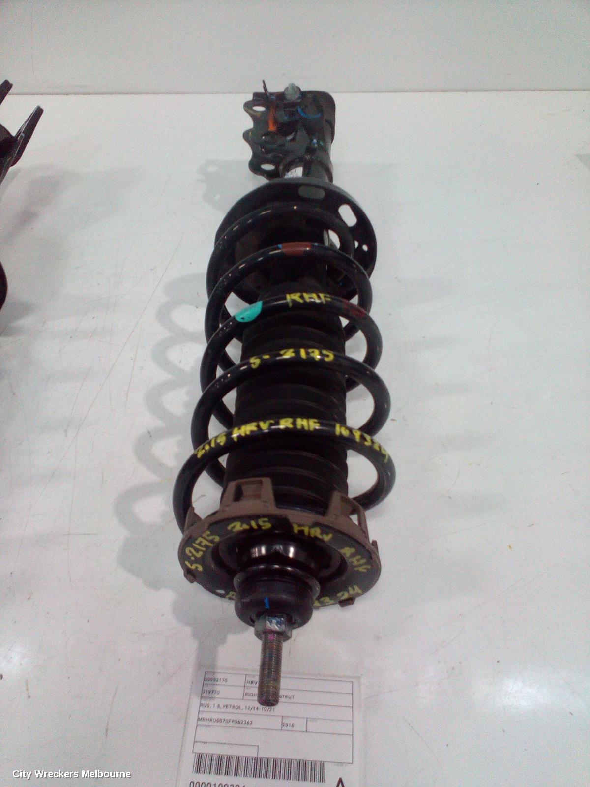 HONDA HRV RIGHT FRONT STRUT, RU5, 1.8, PETROL, 12/2014 - 10/2021