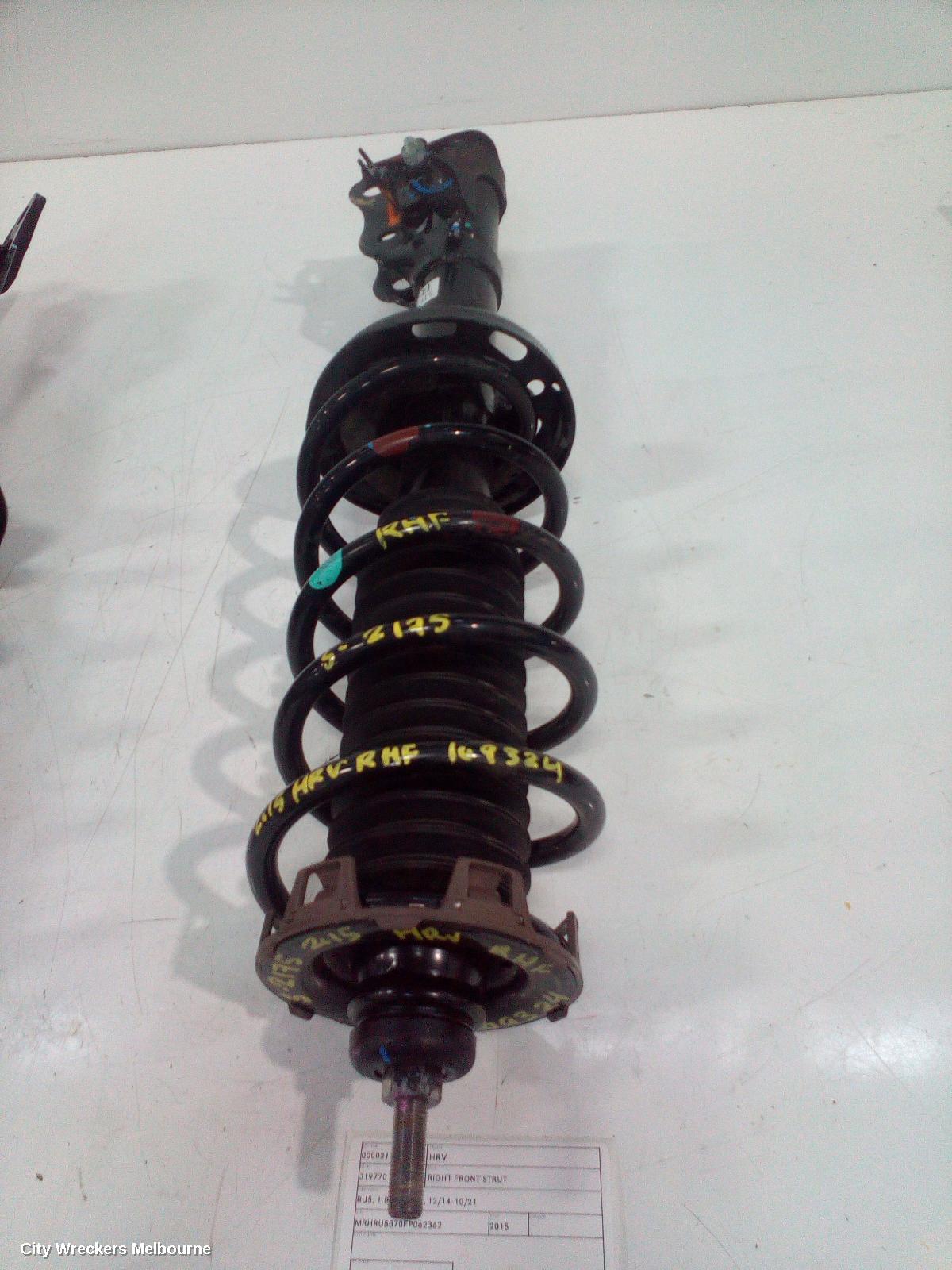 HONDA HRV RIGHT FRONT STRUT, RU5, 1.8, PETROL, 12/2014 - 10/2021