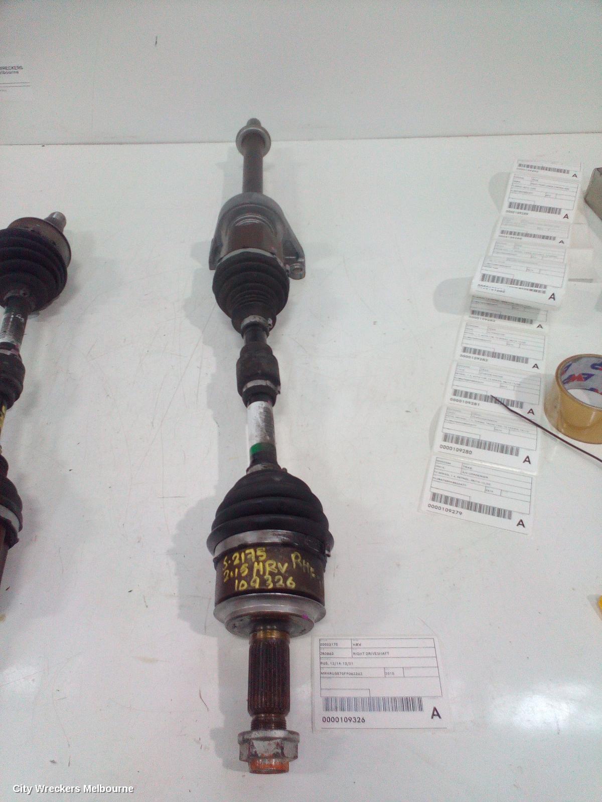 HONDA HRV RIGHT DRIVESHAFT, RU, 12/2014 - 10/2021