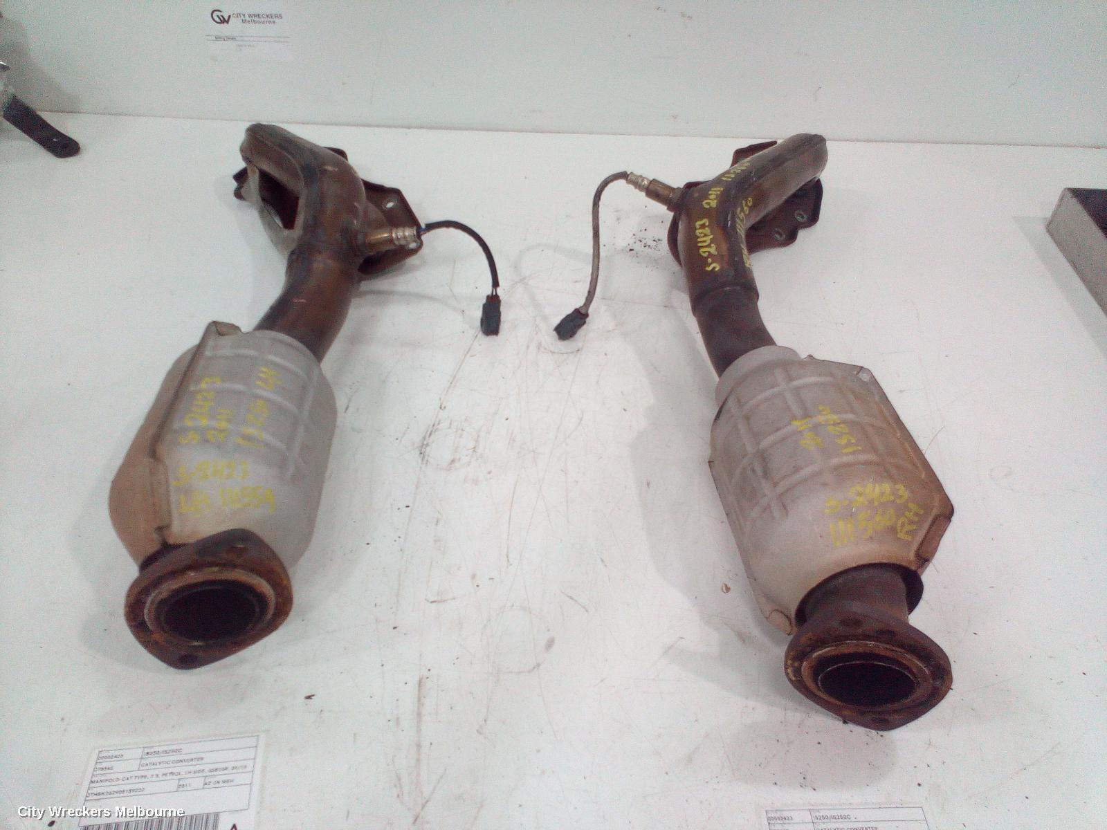 LEXUS IS250/IS250C CATALYTIC CONVERTER, MANIFOLD-CAT TYPE, 2.5, PETROL, RH SIDE, GSE20R, 08/2010 - 12/2014