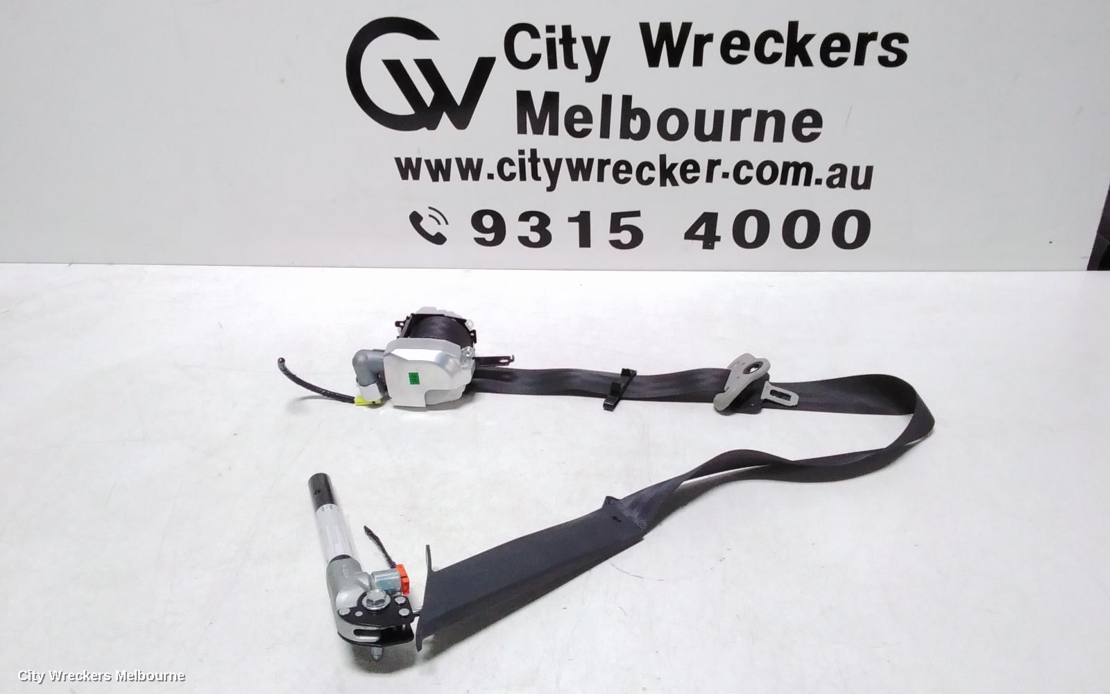 RENAULT KALEOS SEATBELT/STALK, RH FRONT, SEAT BELT ONLY, H45, 09/2008 - 04/2016