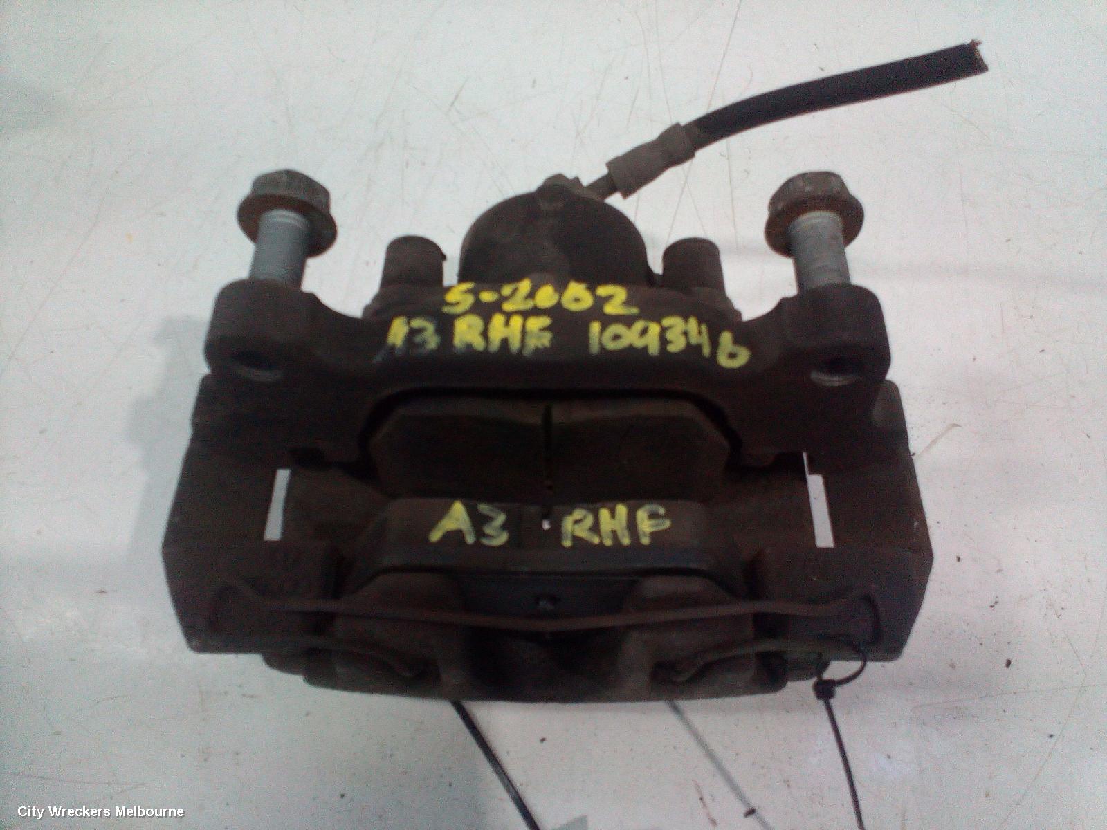 AUDI A3 CALIPER, RH FRONT, 1.8, 8P, 06/2004 - 02/2013