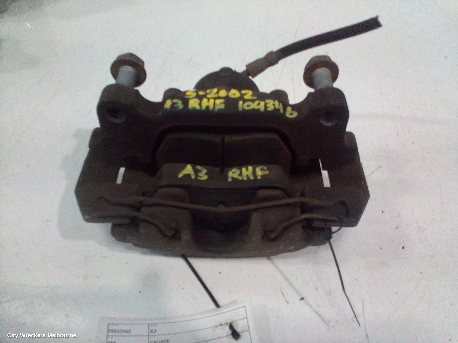 AUDI A3 CALIPER, RH FRONT, 1.8, 8P, 06/2004 - 02/2013