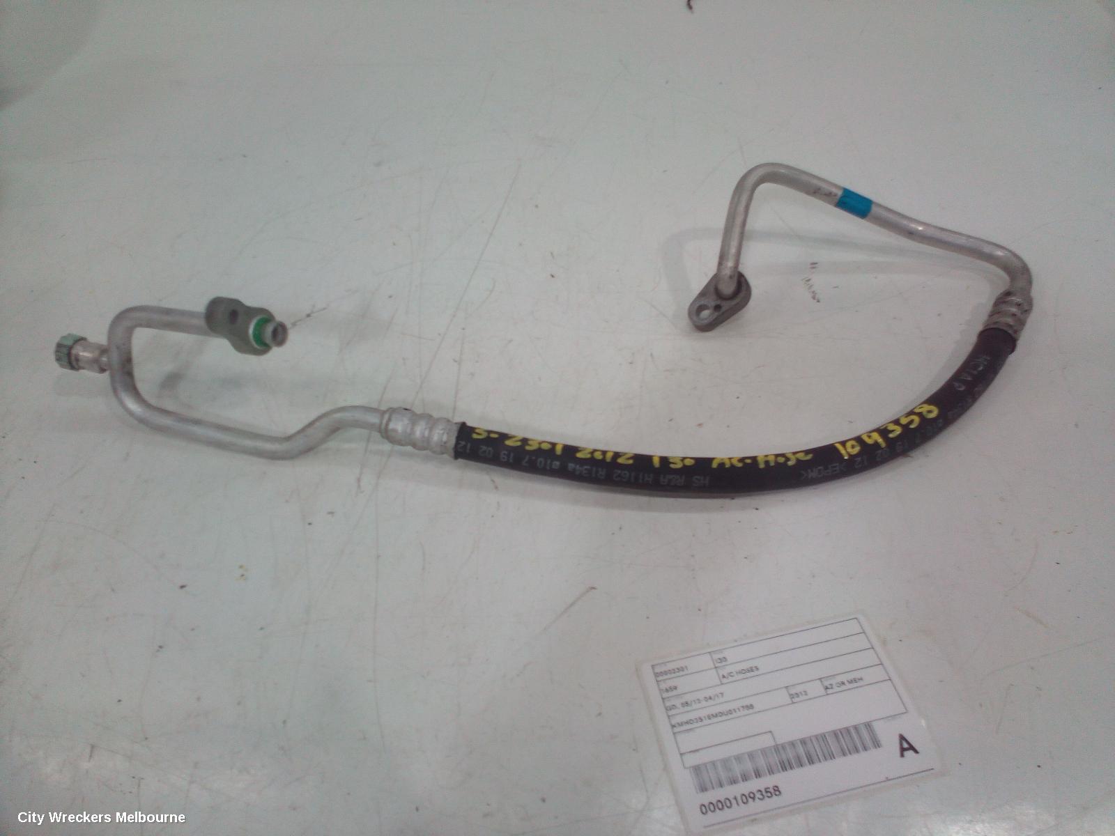 HYUNDAI I30 A/C HOSES, DIESEL, 1.6, D4FB, COMPRESSOR TO CONDENSER, GD, 03/2012 - 02/2017