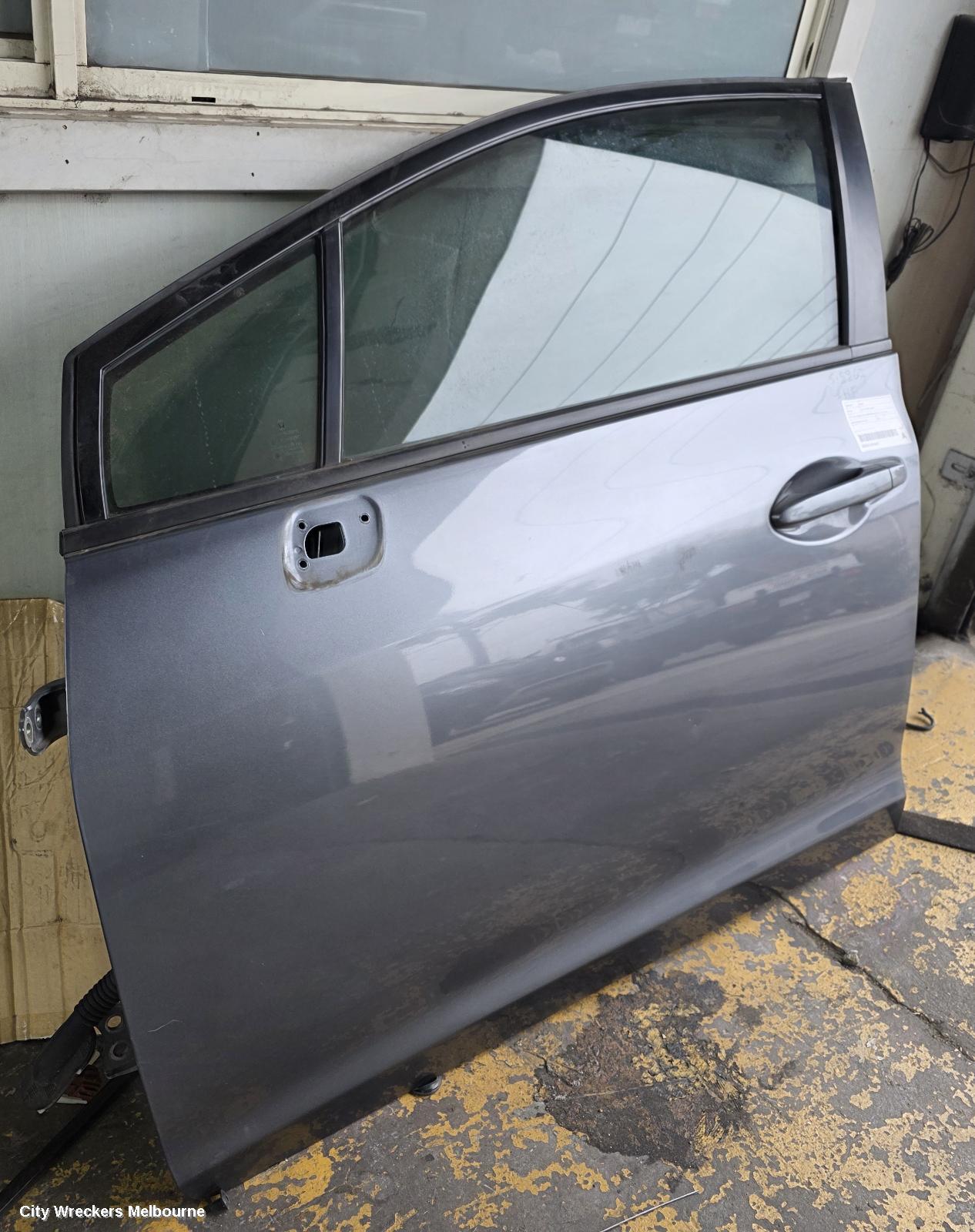 HONDA CIVIC LEFT FRONT DOOR, 9TH GEN, SEDAN (VIN JHMFB/MRHFB), 02/2012 - 04/2016